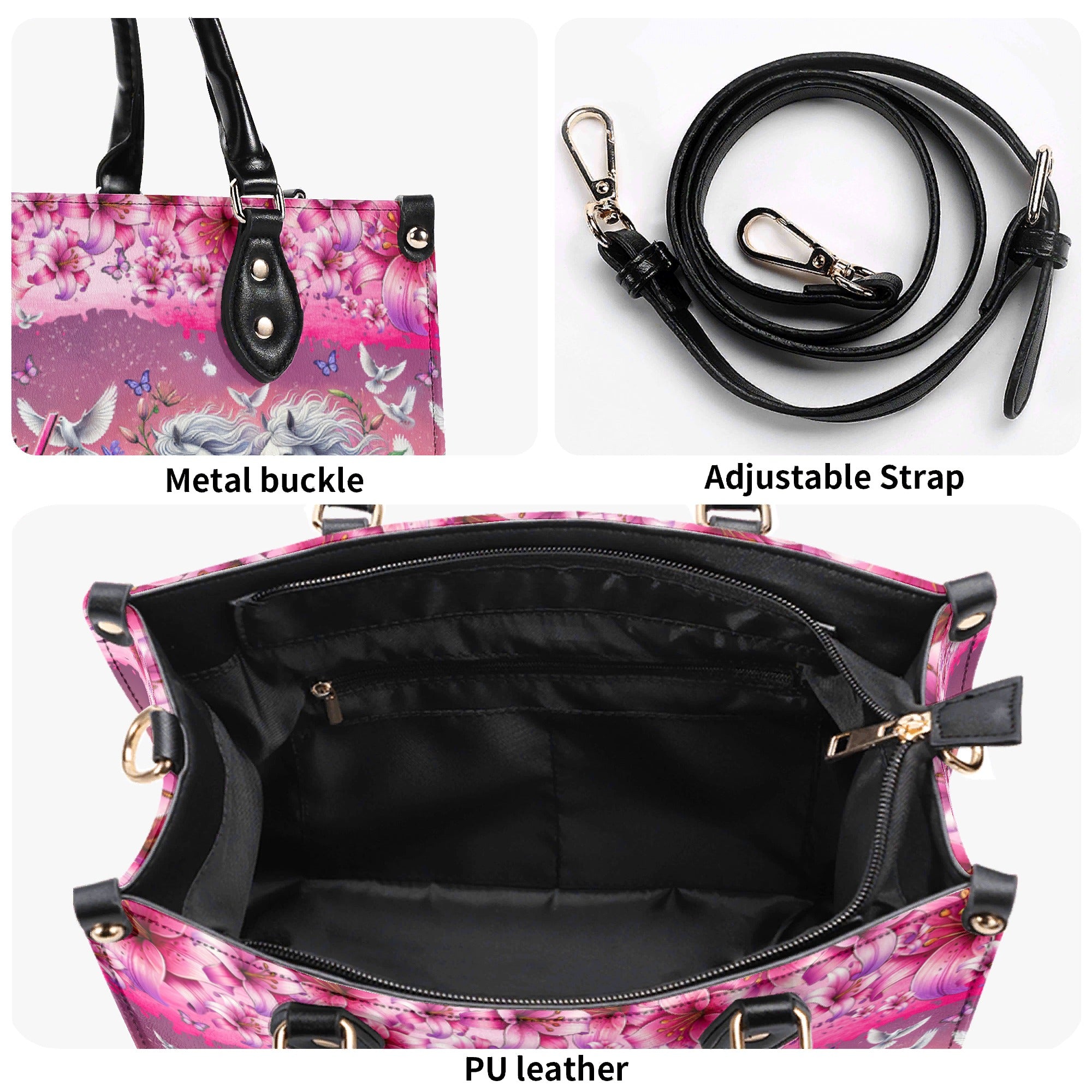 This Girl Runs On Jesus And Horses Leather Handbag - Tytm1903254
