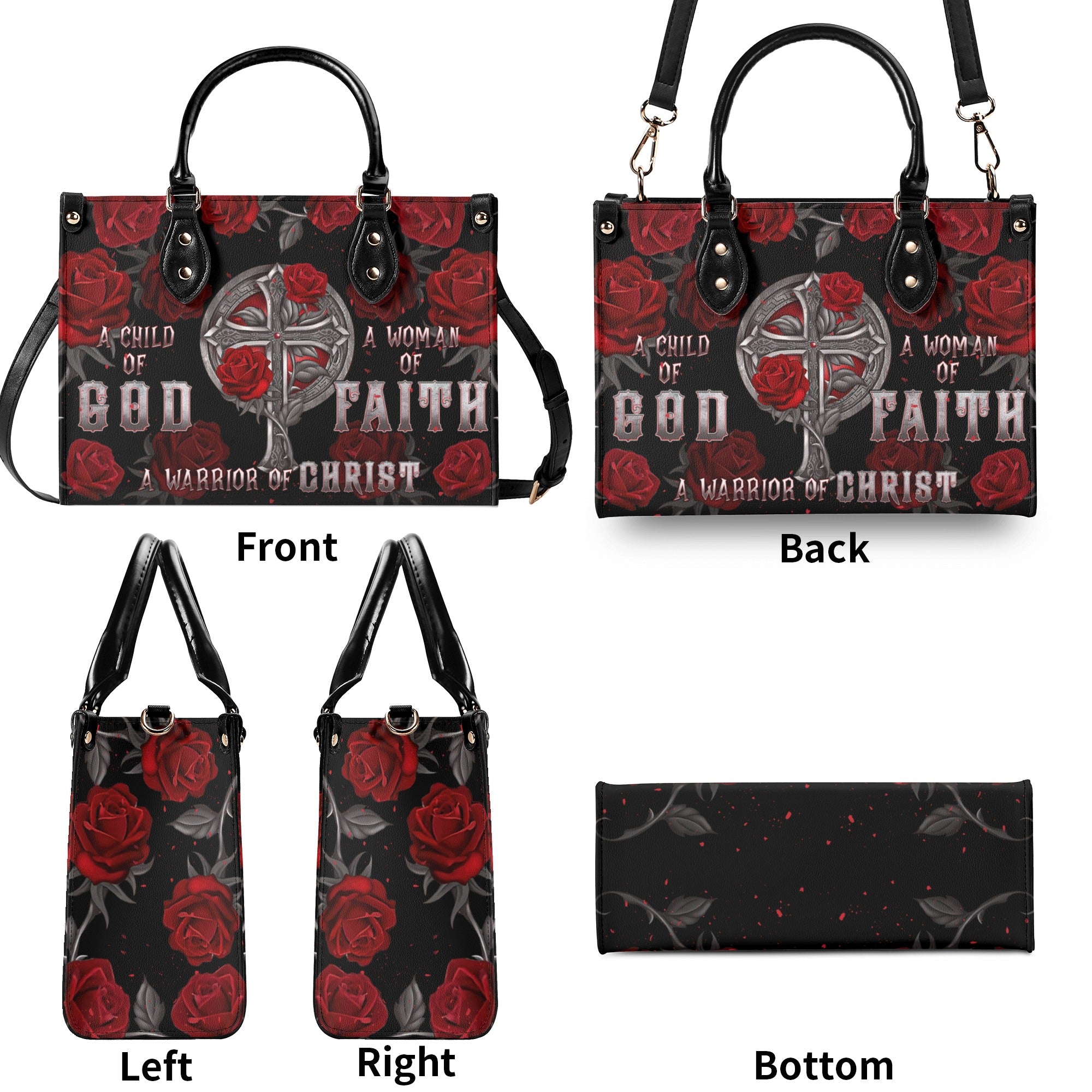 A Child Of God A Woman Of Faith  Leather Handbag  - Tlnt2312244