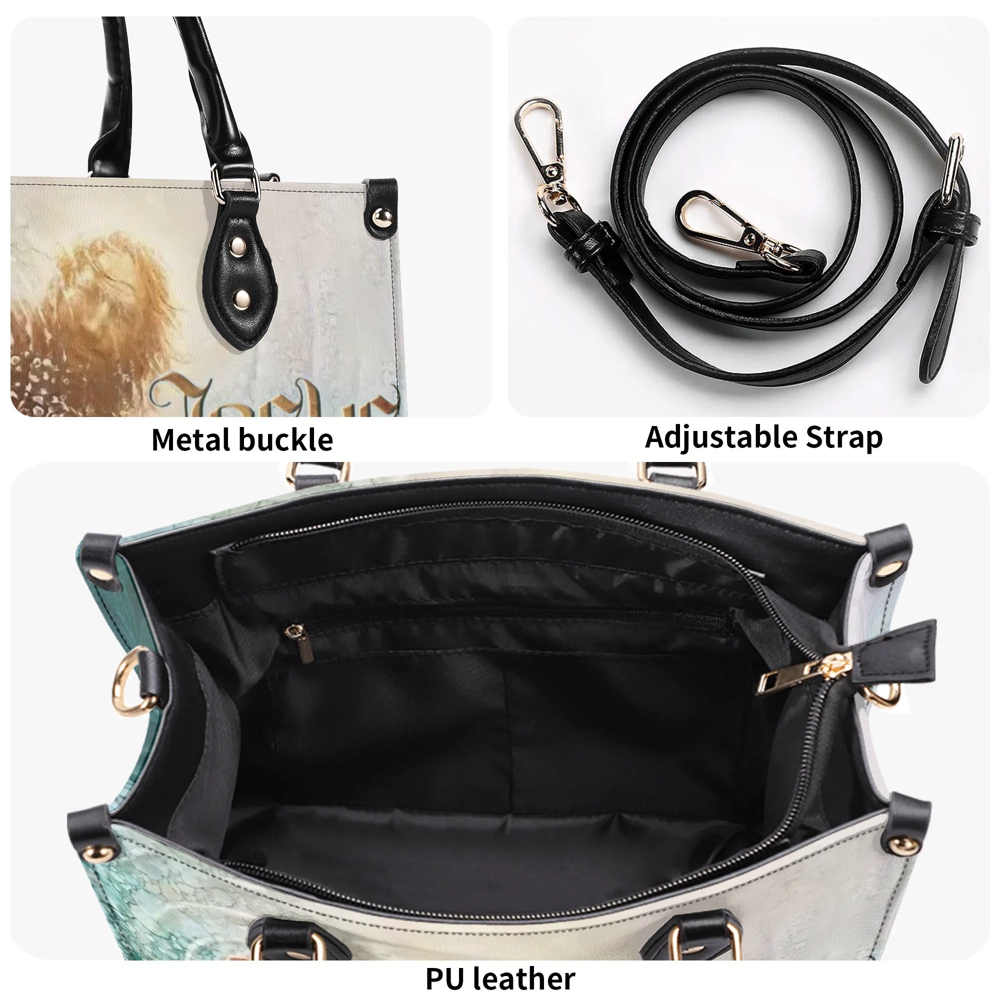 Jesus Saves Leather Handbag - Yhln2309244