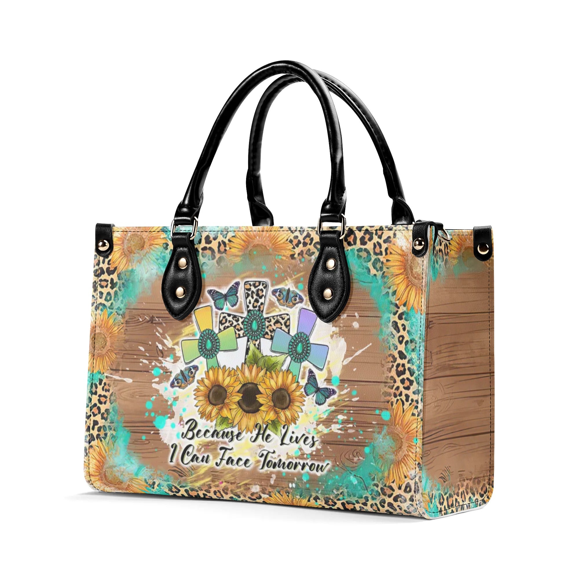 Because he Lives Leather Handbag - Tltw1207244