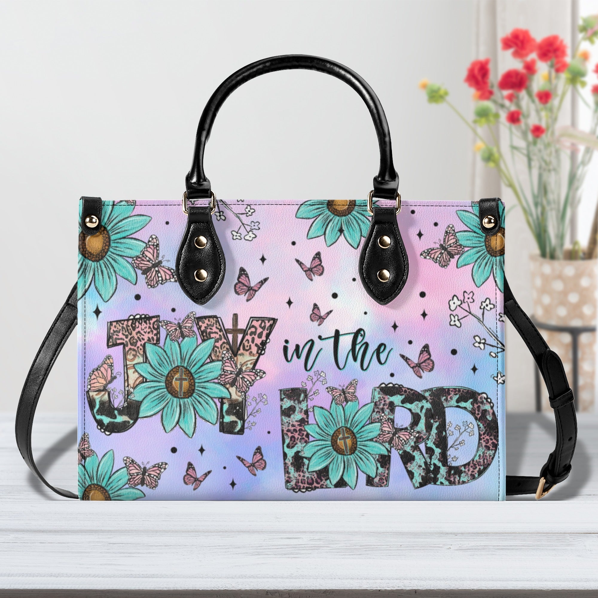 Joy In The Lord  Leather Handbag -  Tlnz1210245