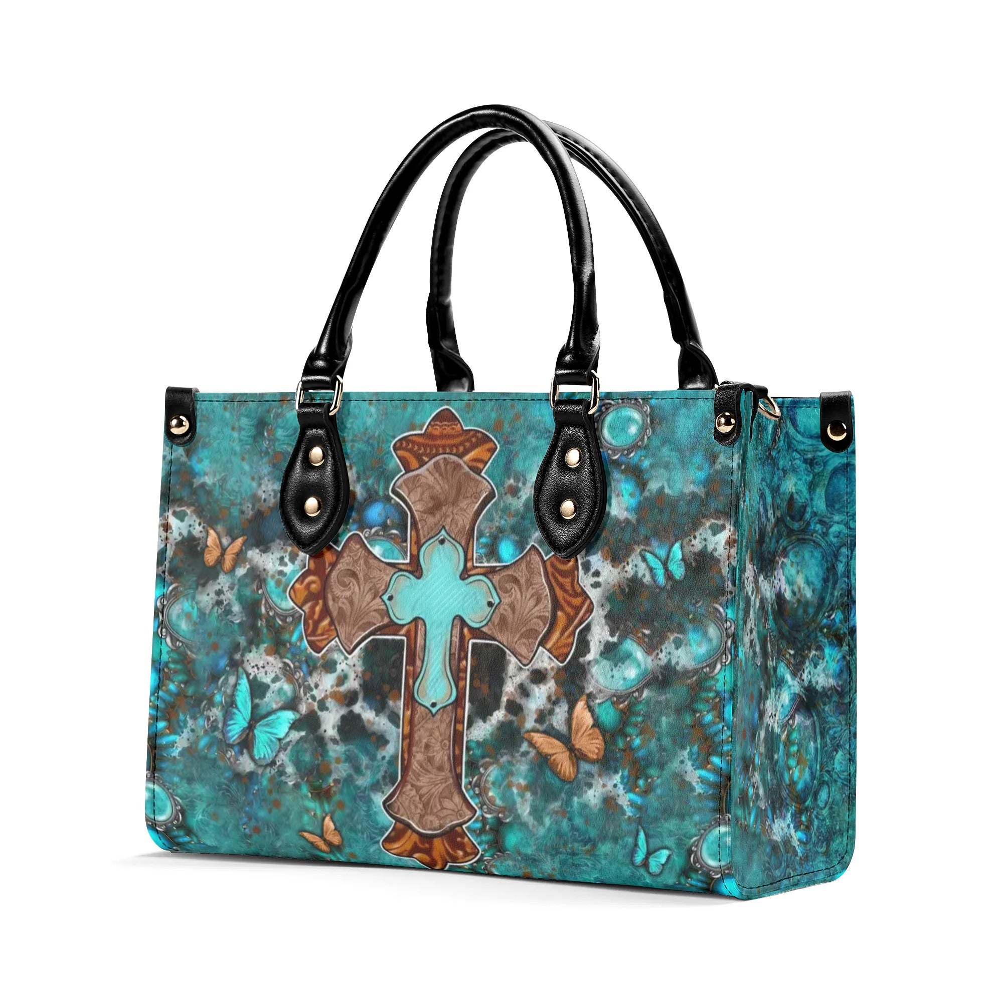 Cross Faith Leather Handbag - Yhln1007244
