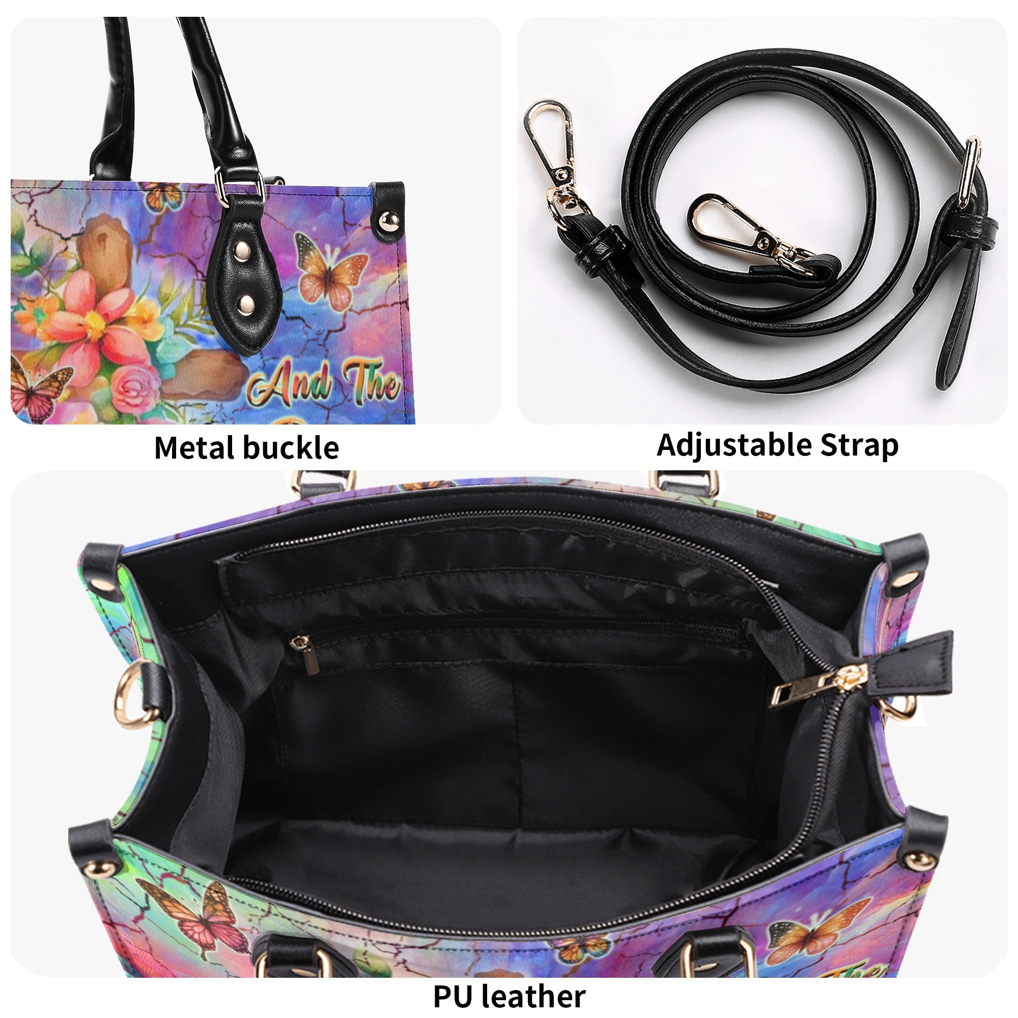 I Believe In God Leather Handbag - Yhhn1811244