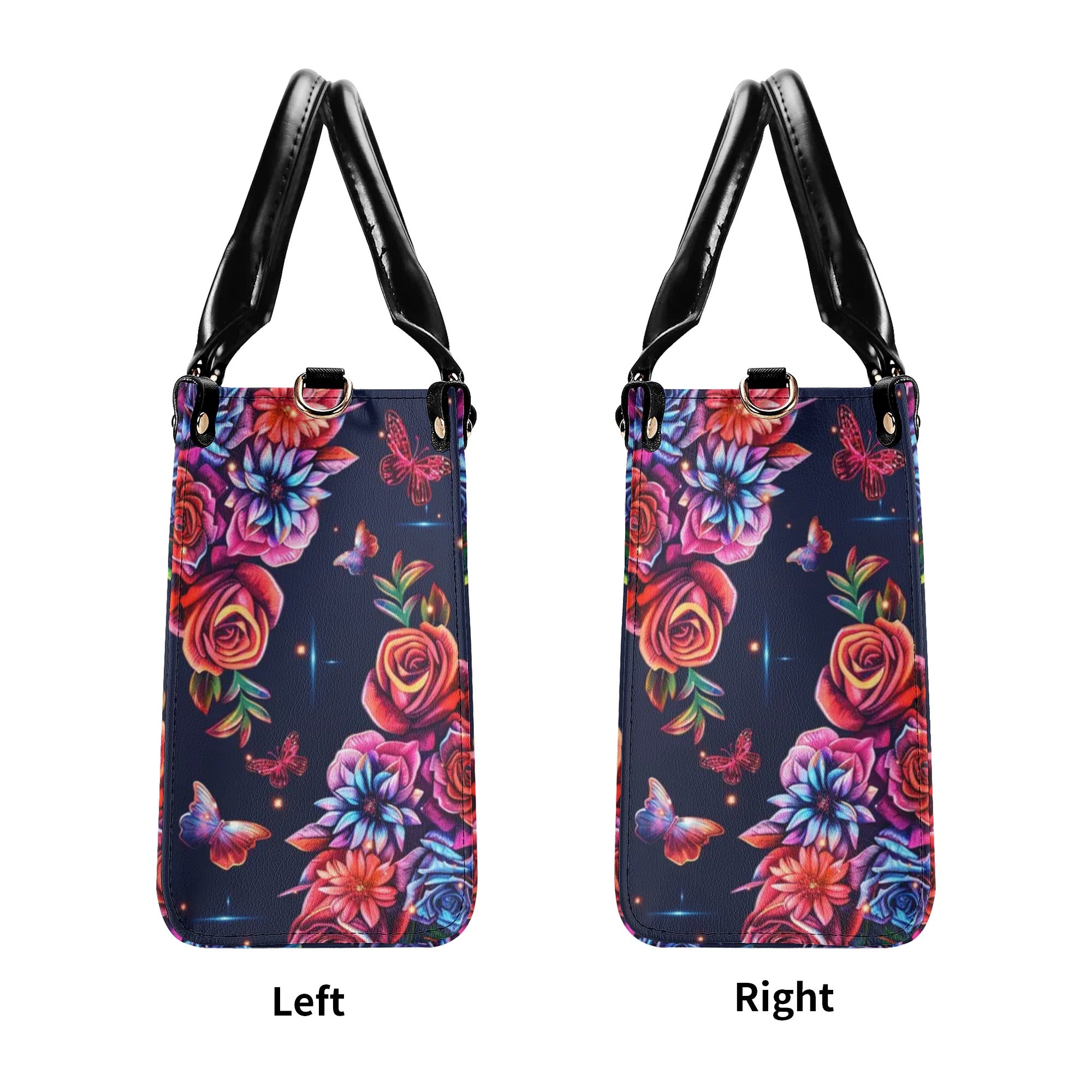 Eagle Cross Floral Leather Handbag - Tltr0207244