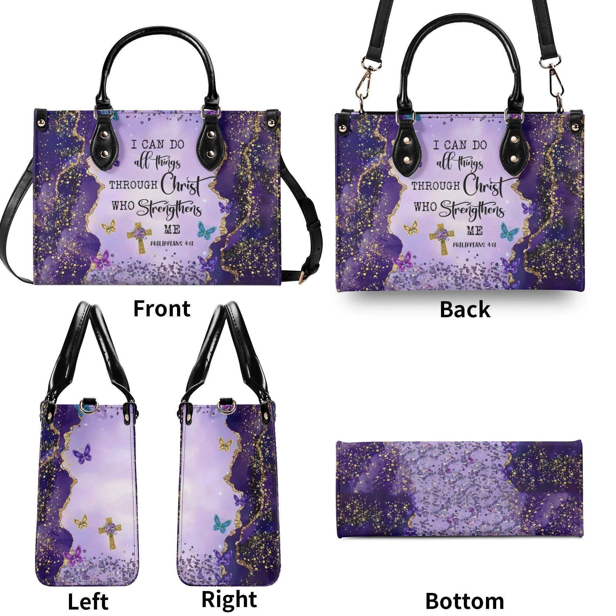 I Can Do All Things Leather Handbag - Tltr1607244