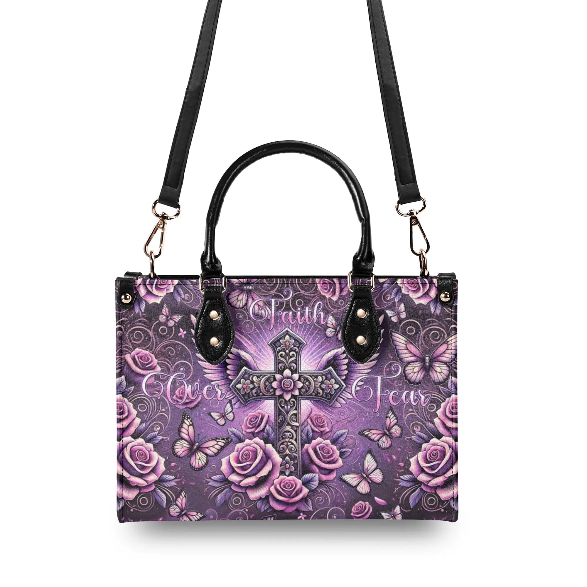 Faith Over Fear Leather Handbag - Tlnt2609245