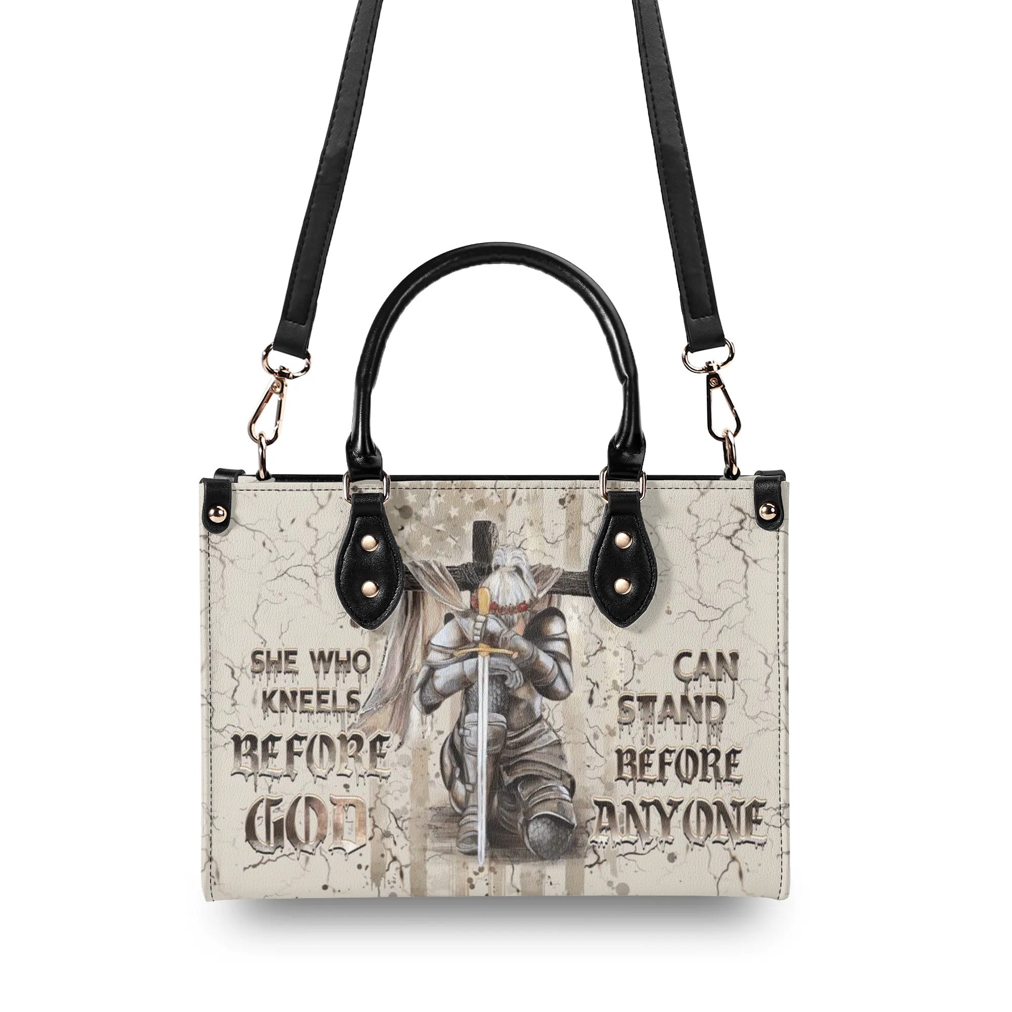 She Who Kneels Before God Leather Handbag - Yhhg0110244