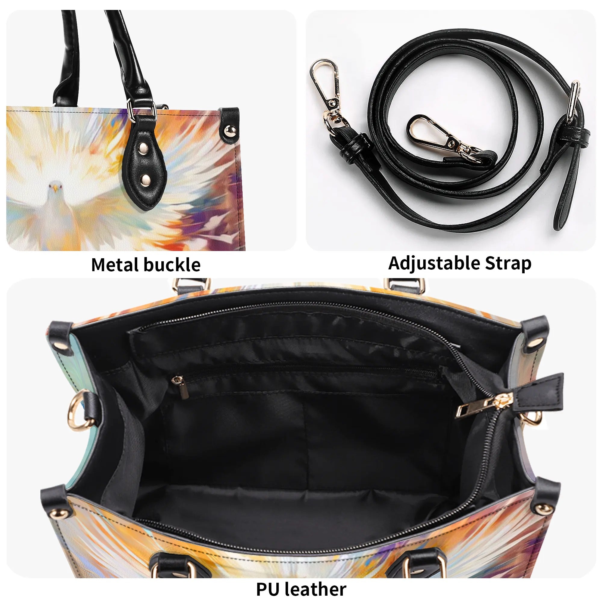 Faith Not Fear Leather Handbag - Yhln2806242