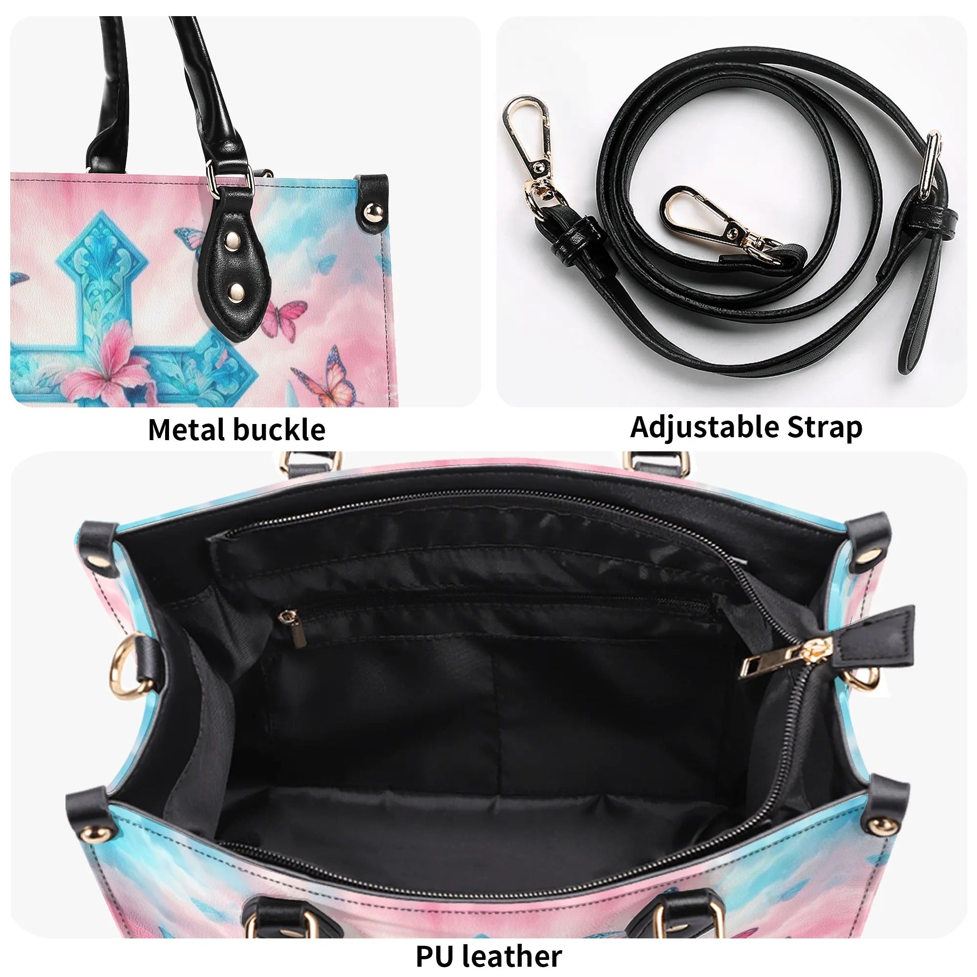 I Believe In God Leather Handbag - Yhdu3105242