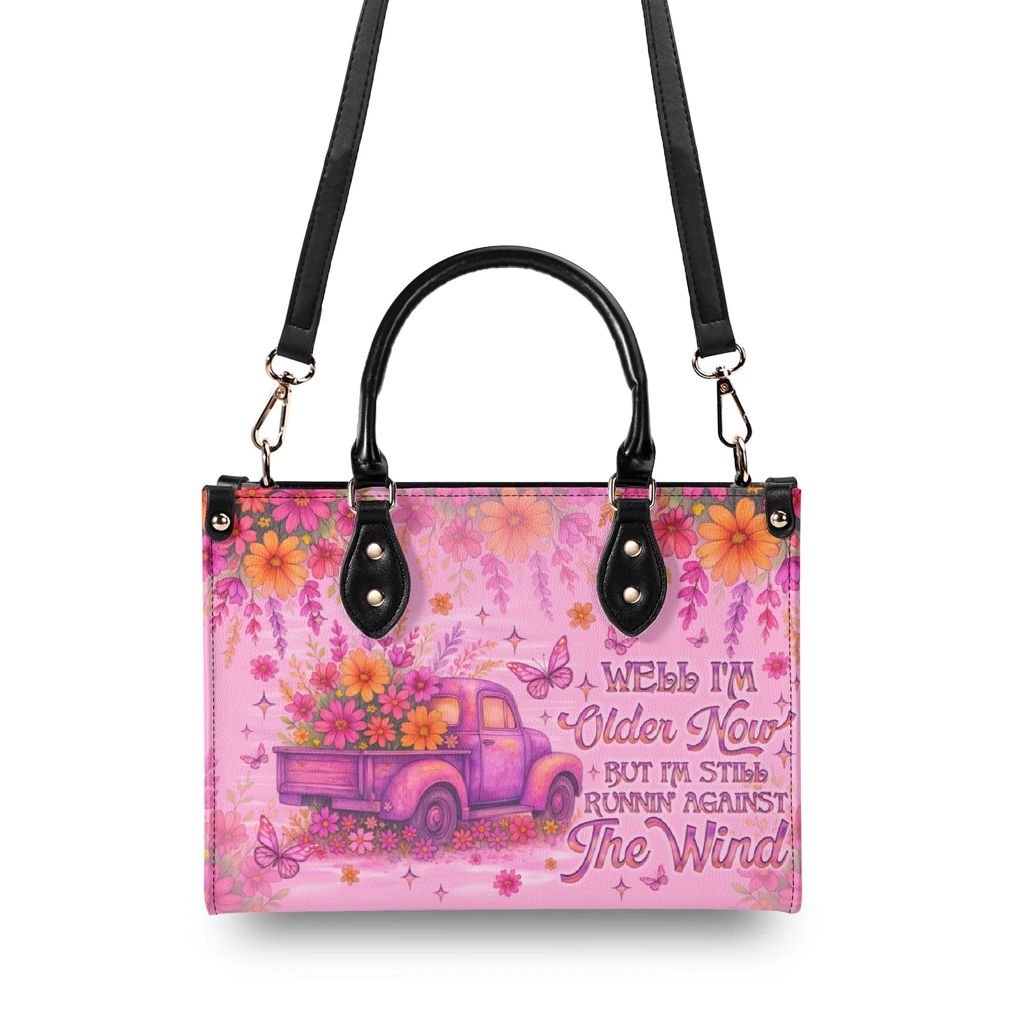Running Against The Wind Truck Leather Handbag - Tlno0608253