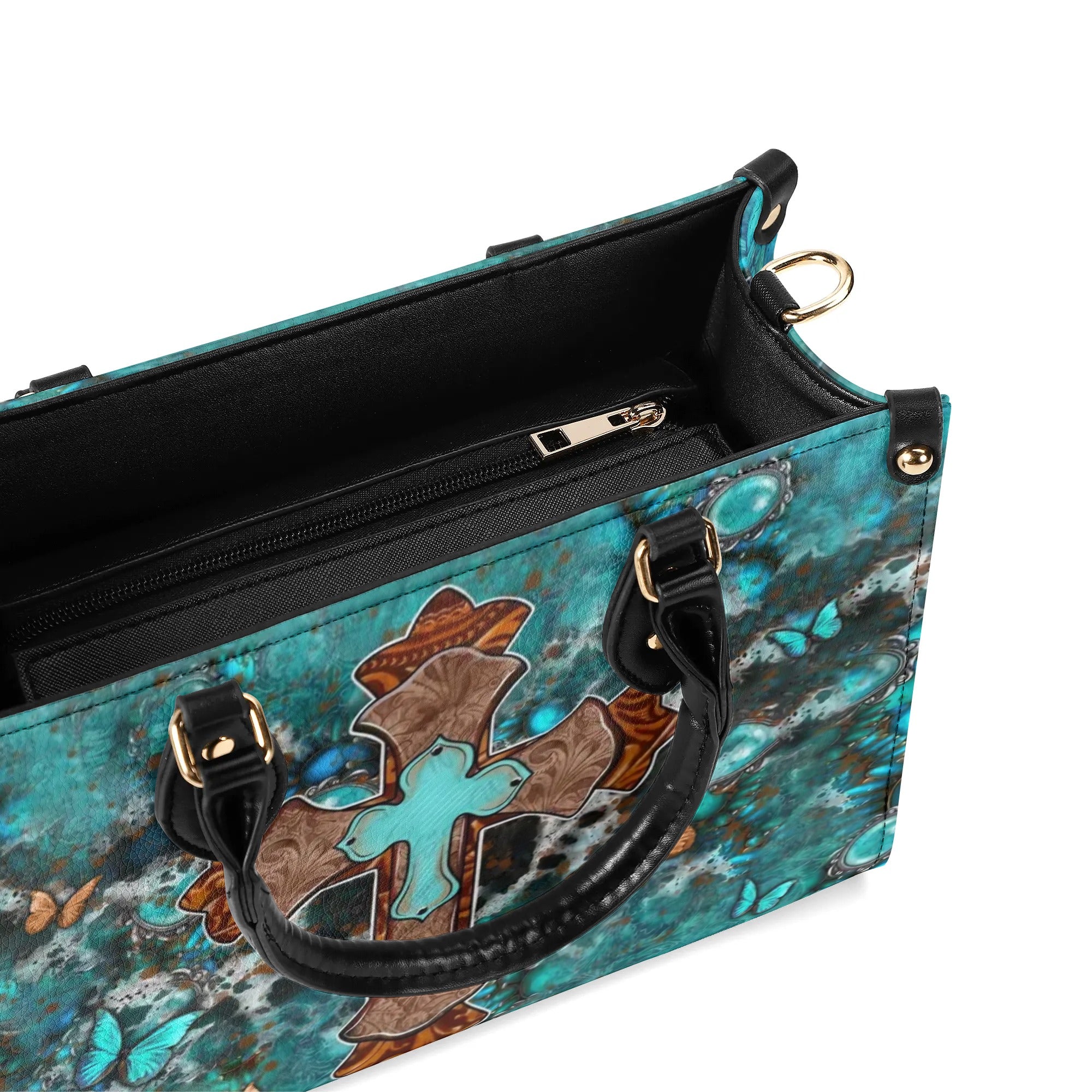 Cross Faith Leather Handbag - Yhln1007244