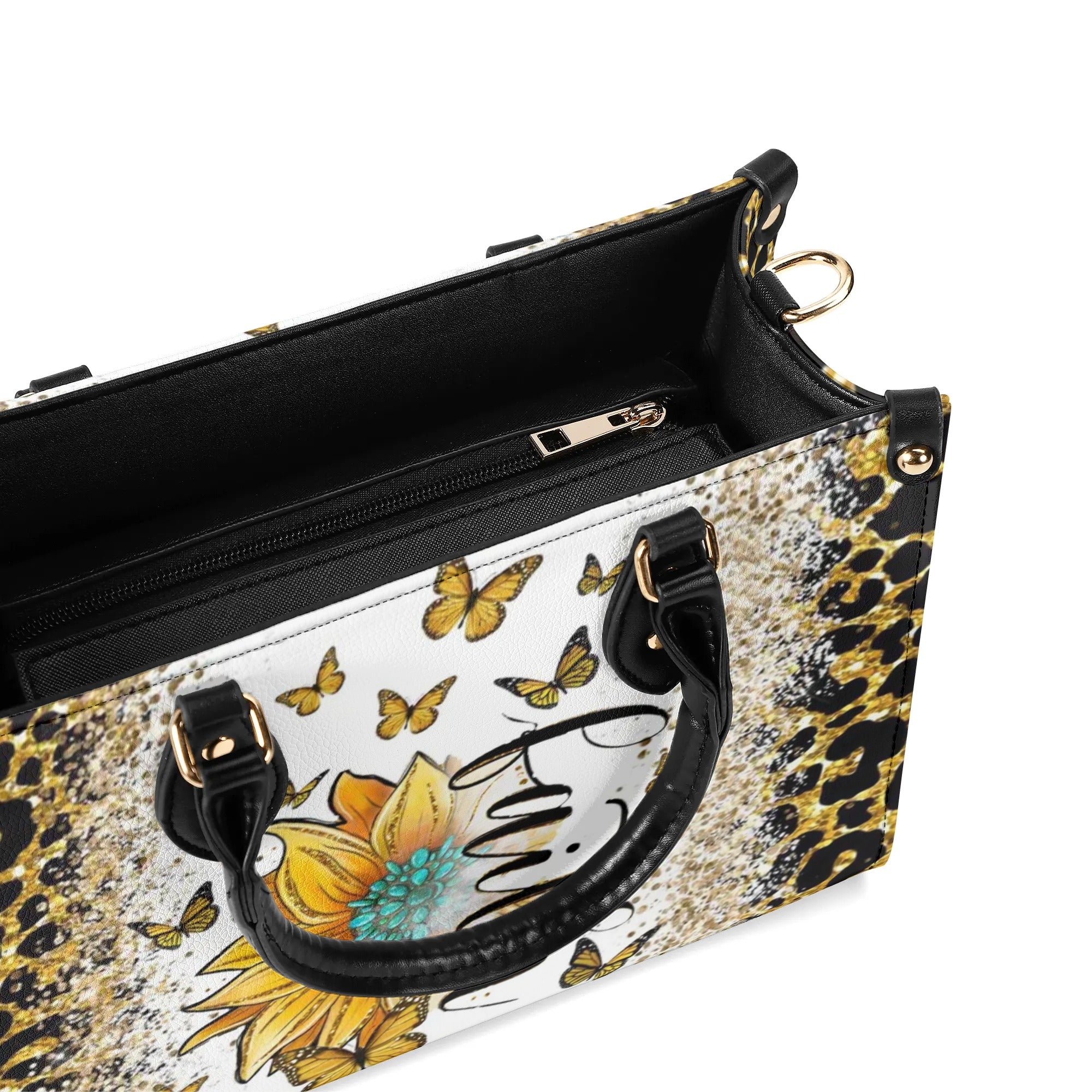 Faith Sunflower Glitter Leather Handbag - Tlnz2906242