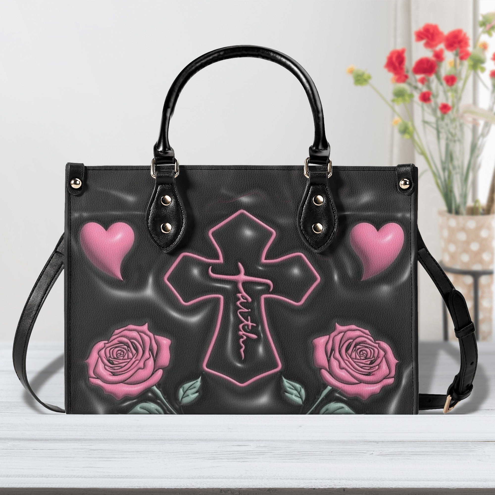 Faith Rose Leather Handbag - Yhlt2711244