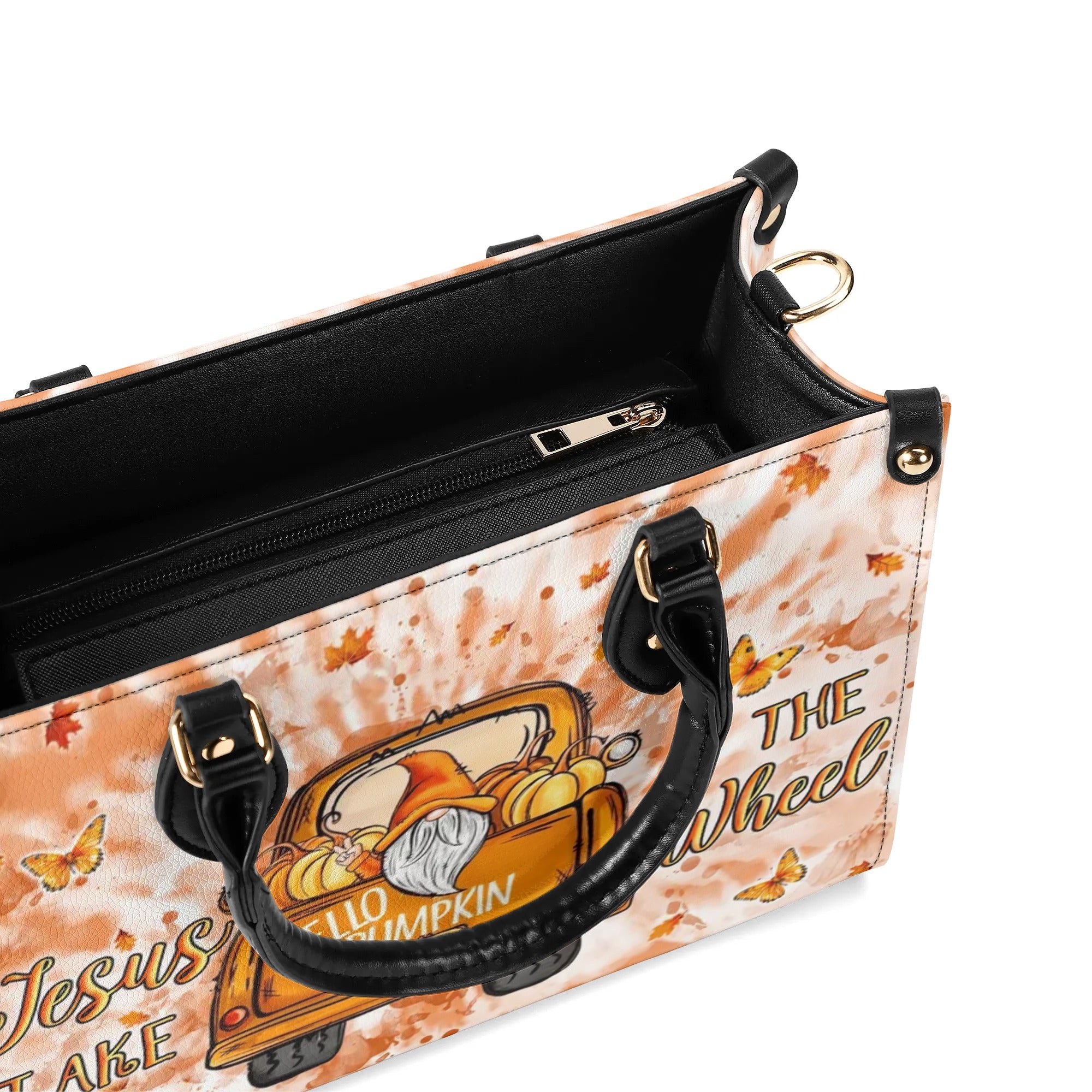 Jesus Take The Wheel Leather Handbag - Yhln1809244