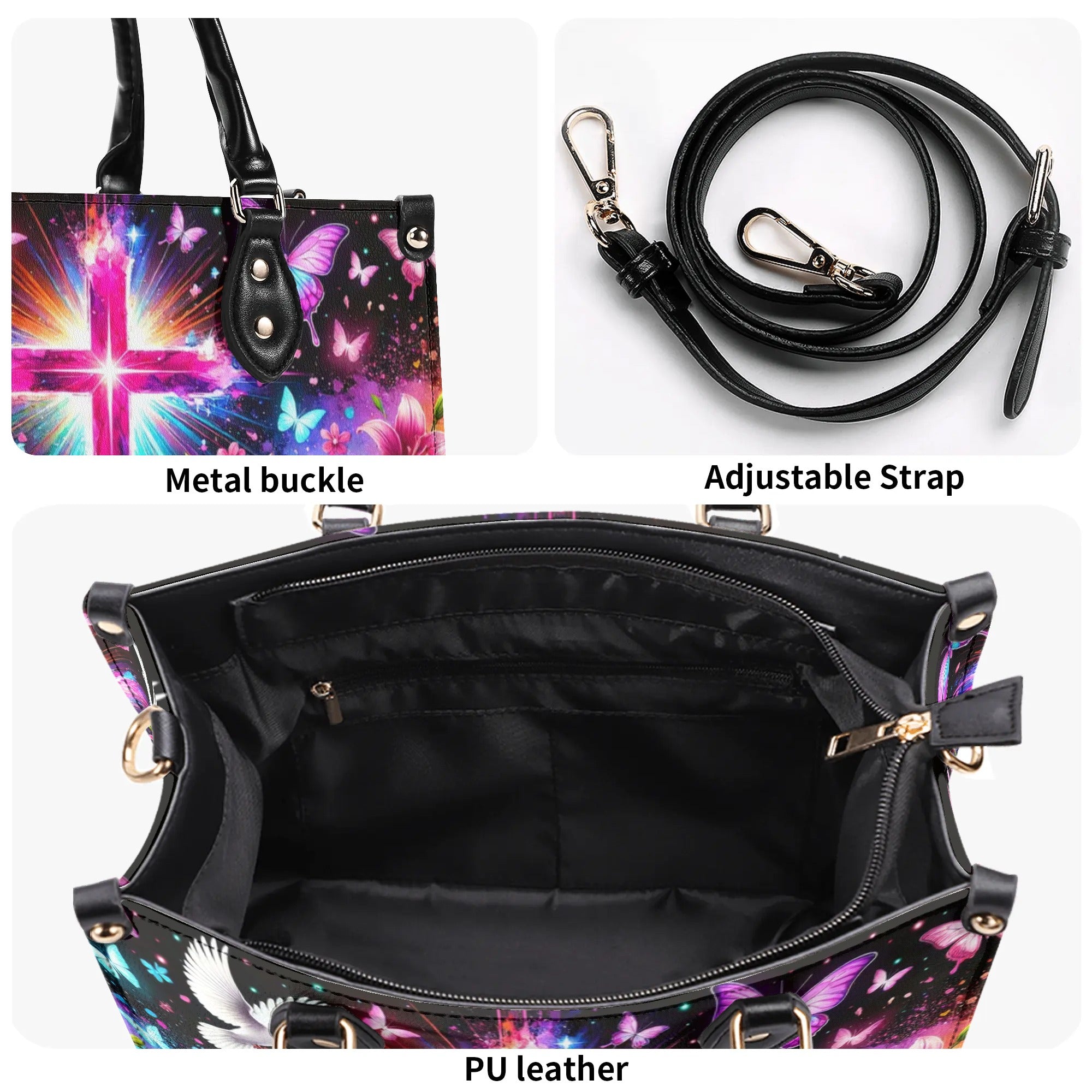 Do Not Worry About Tomorrow Leather Handbag - Tytm1107243