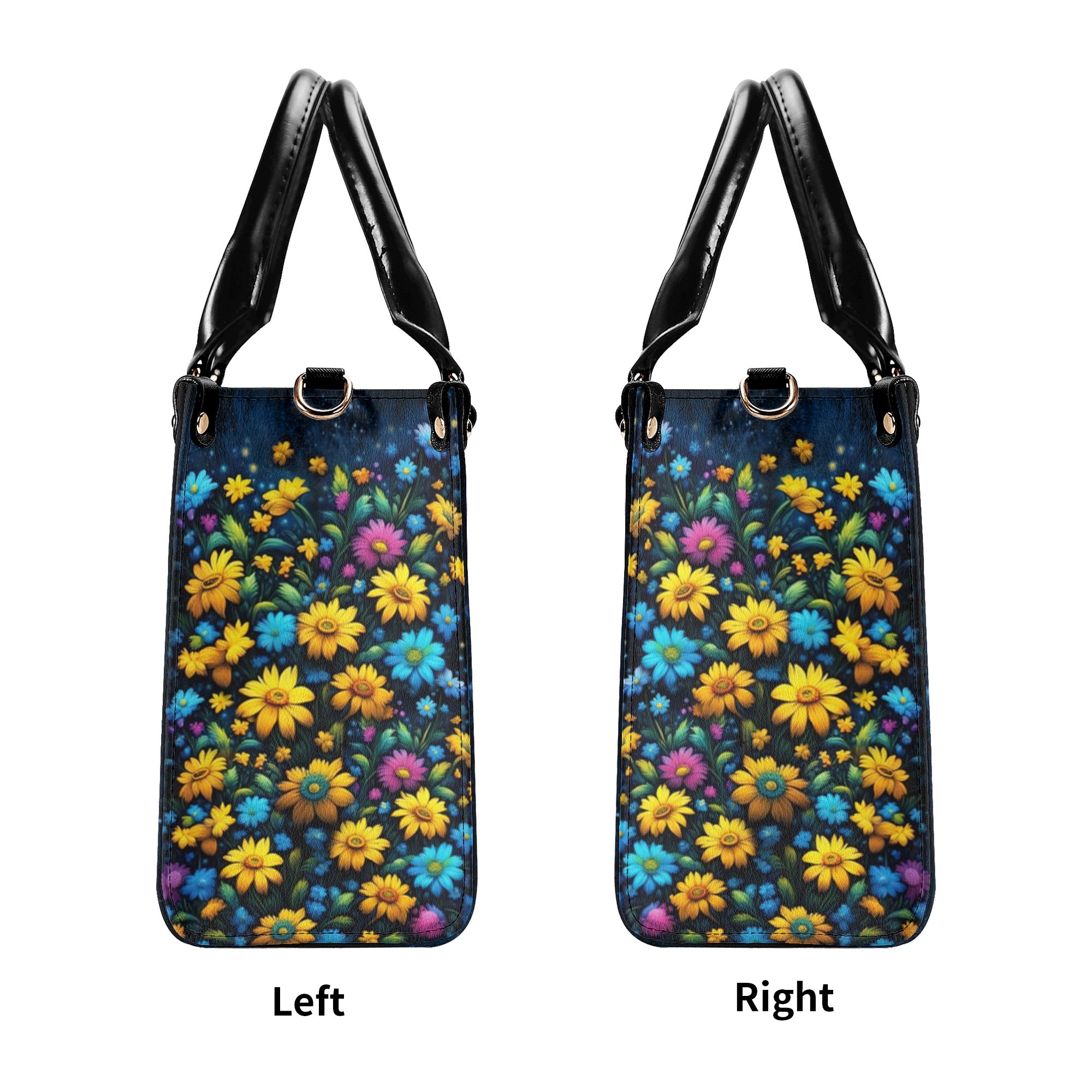 Cross Flower Leather Handbag - Tlnt0212244