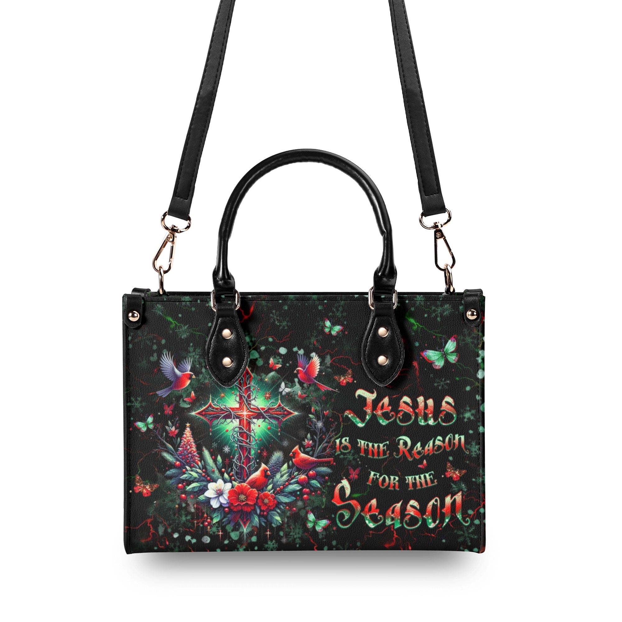 Jesus The Reason Cardinal Christmas Leather Handbag - Yhhg0511244