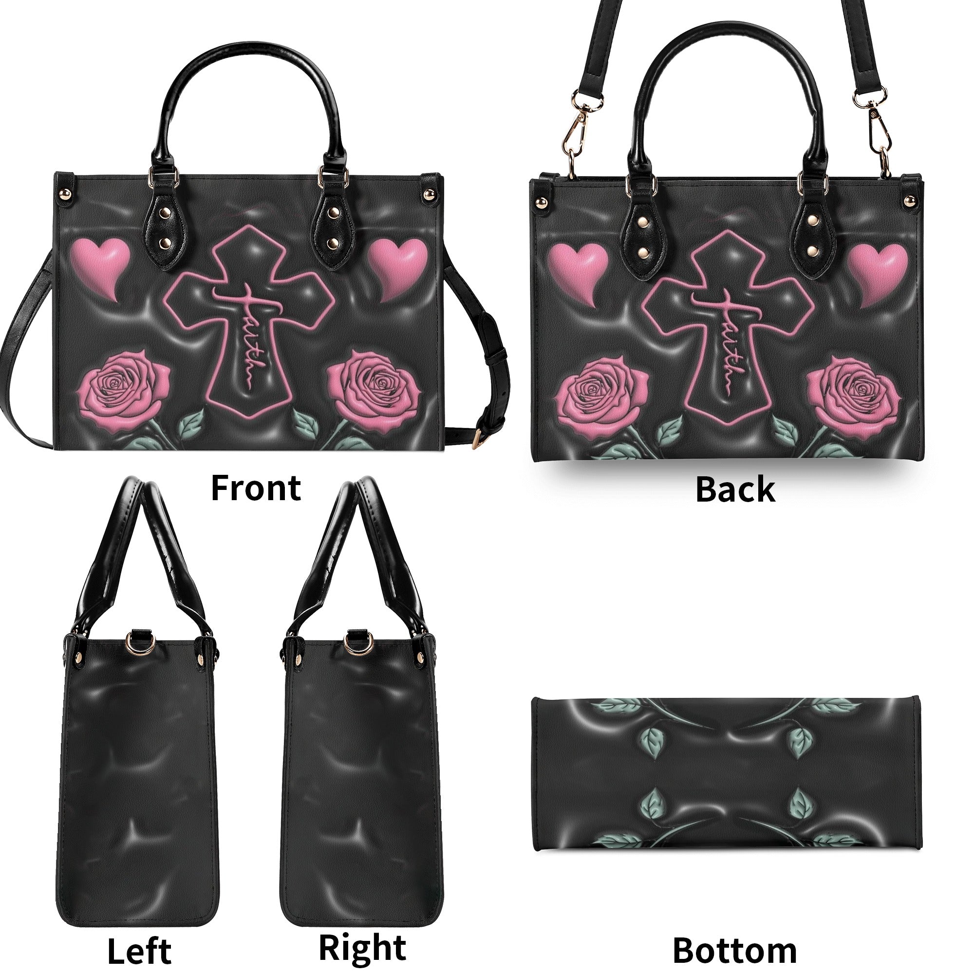 Faith Rose Leather Handbag - Yhlt2711244