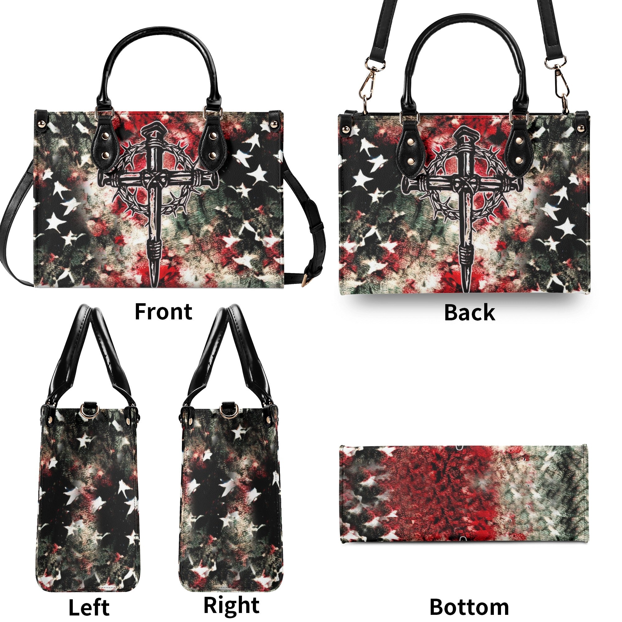 Cross Faith Leather Handbag - Yhhn0512244