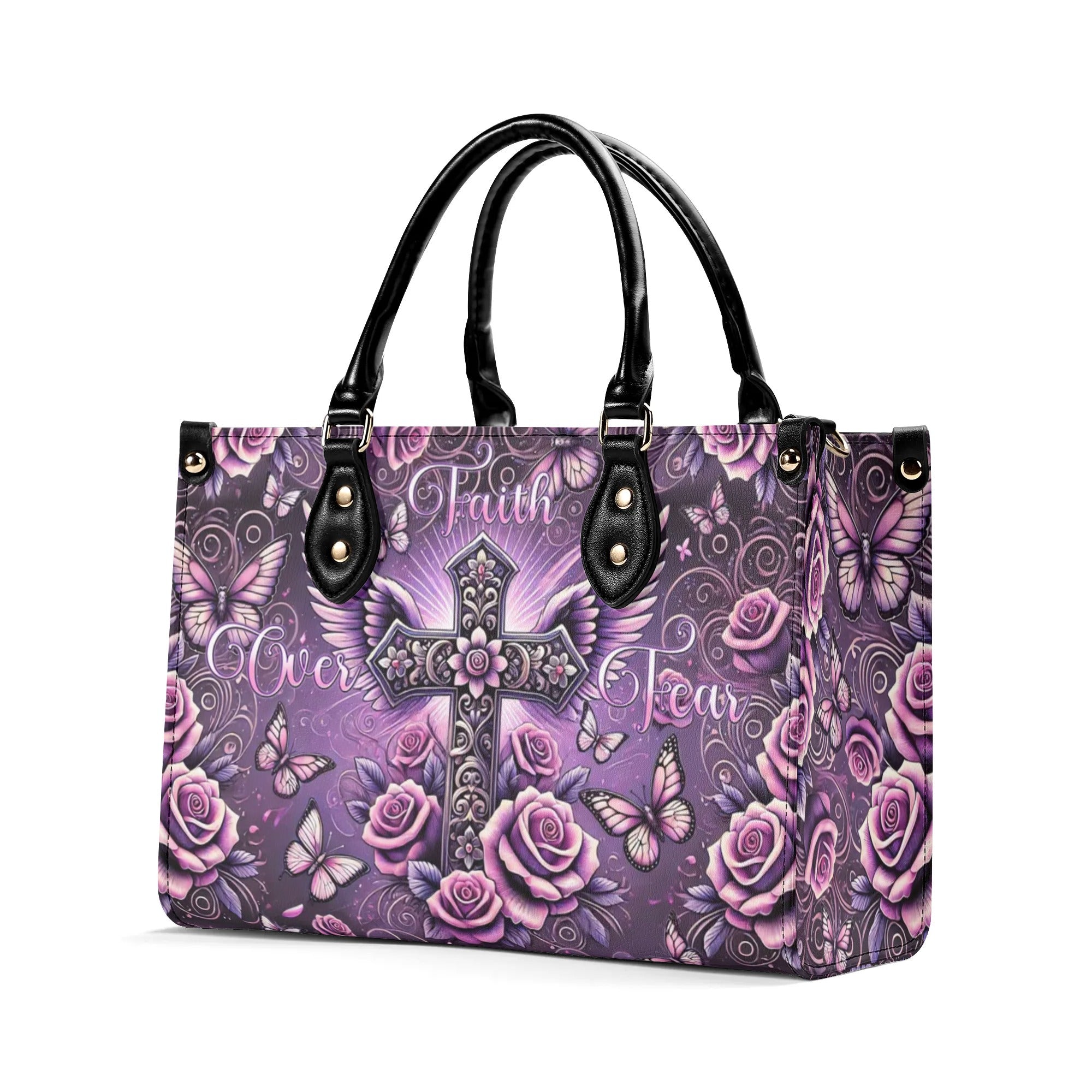 Faith Over Fear Leather Handbag - Tlnt2609245