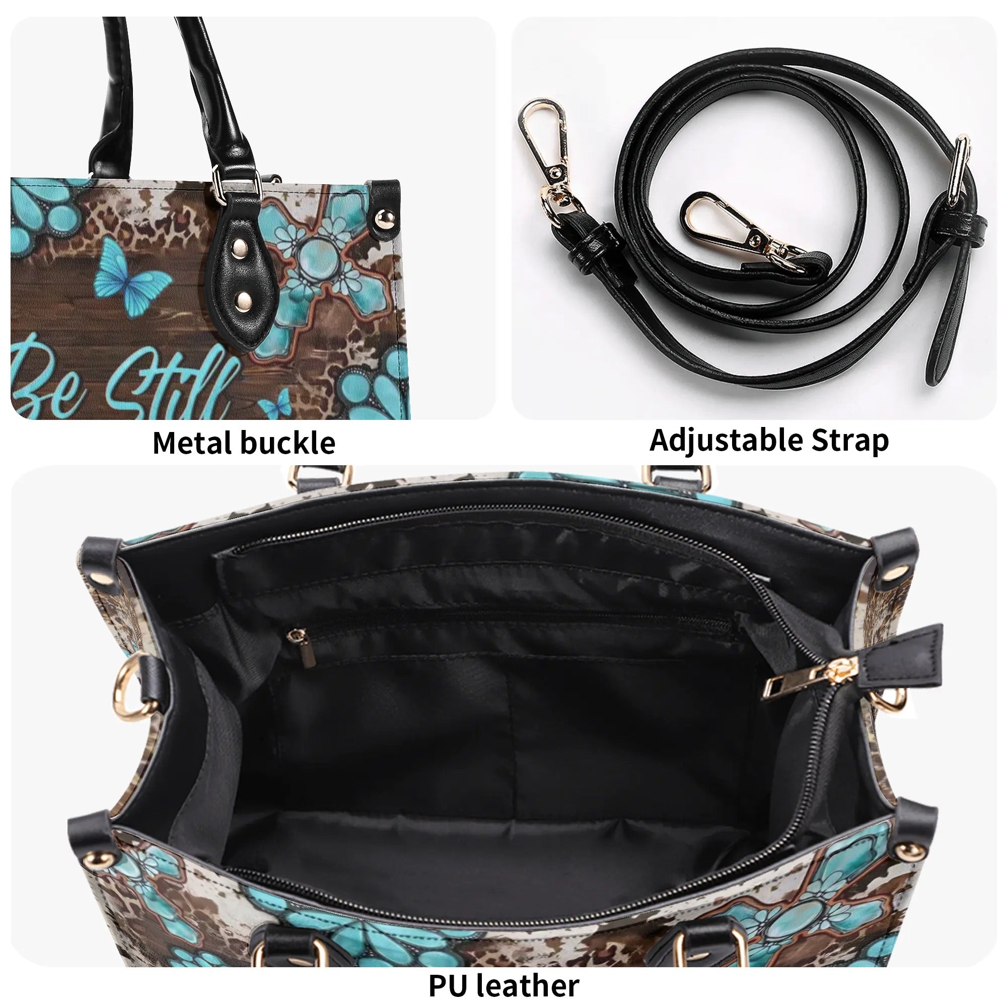 Be Still And Know That I Am God Leather Handbag - Yhln0307244