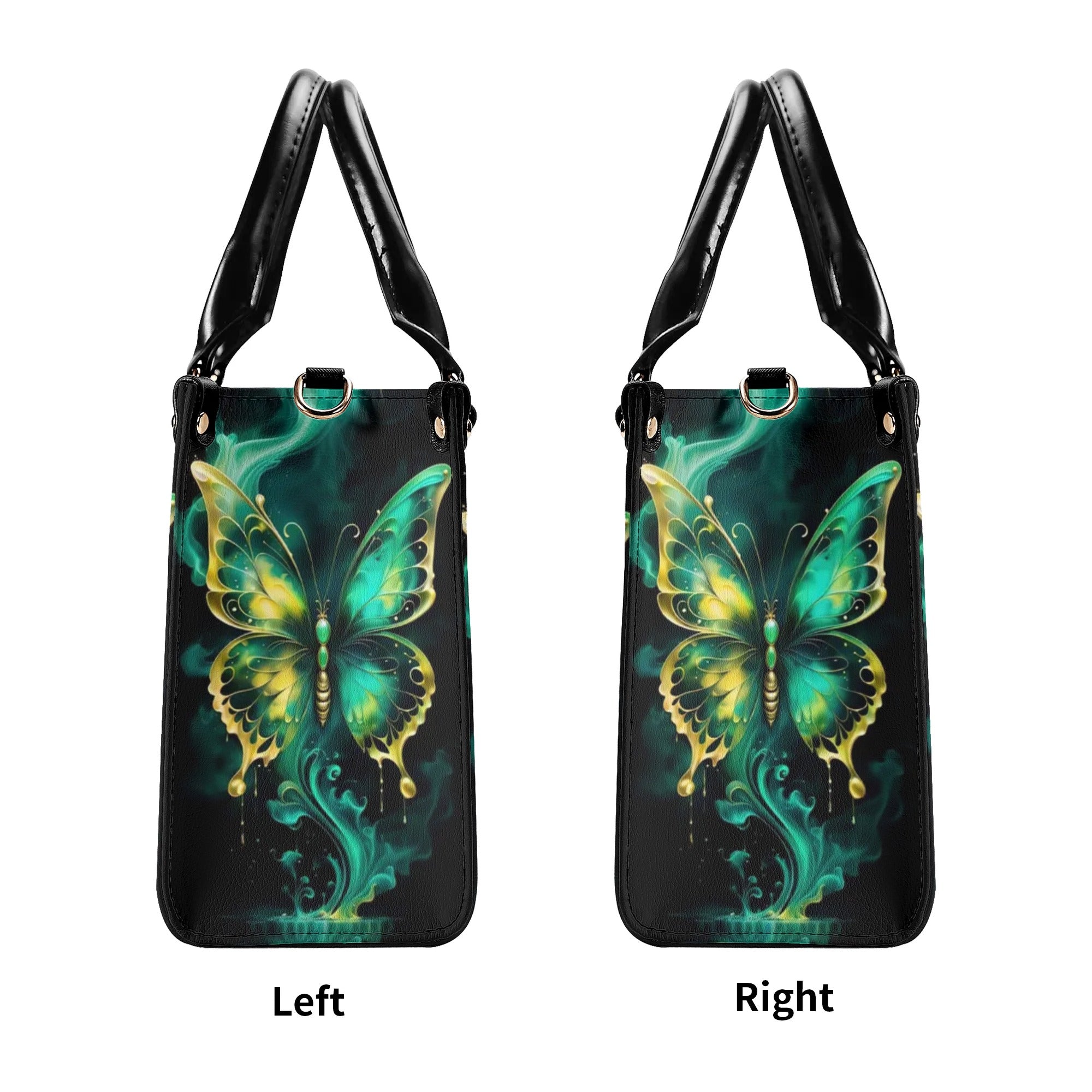 I Believe There Are Angels Among Us Butterfly Leather Handbag - Tltr2307243