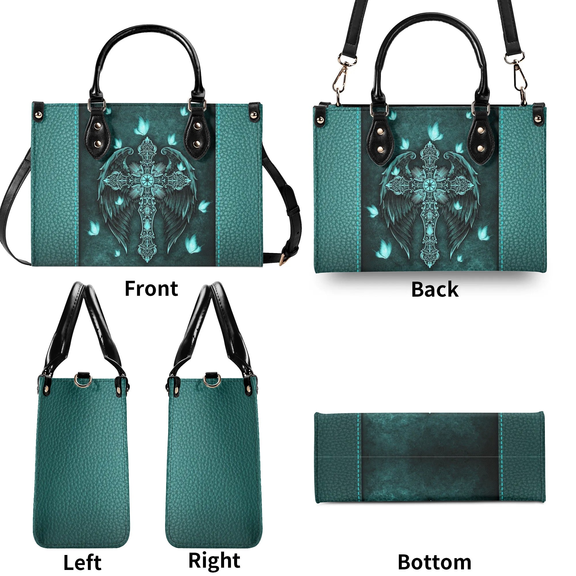 Cross Wings Leather Handbag - Tlnt2706243