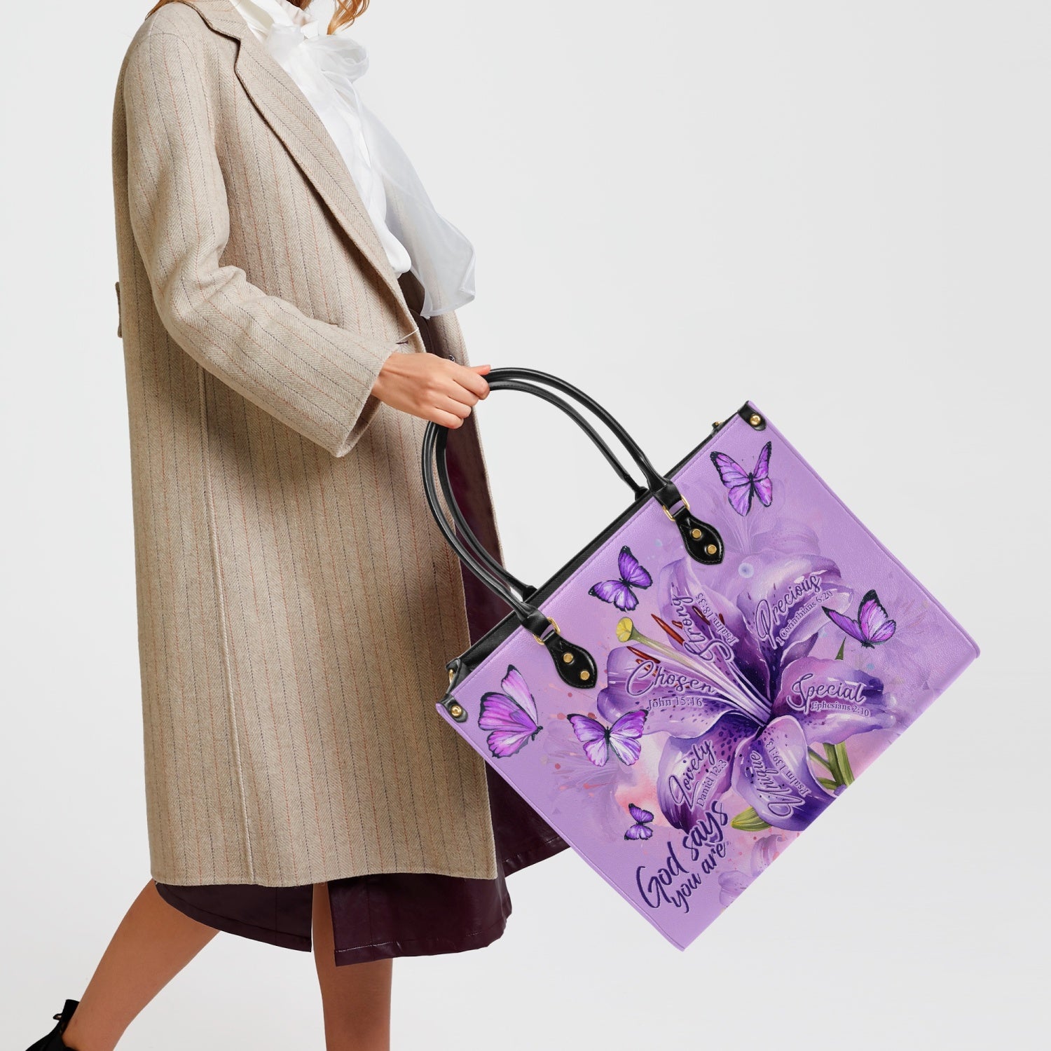 God Says You Are Leather Handbag - Tytd2203241
