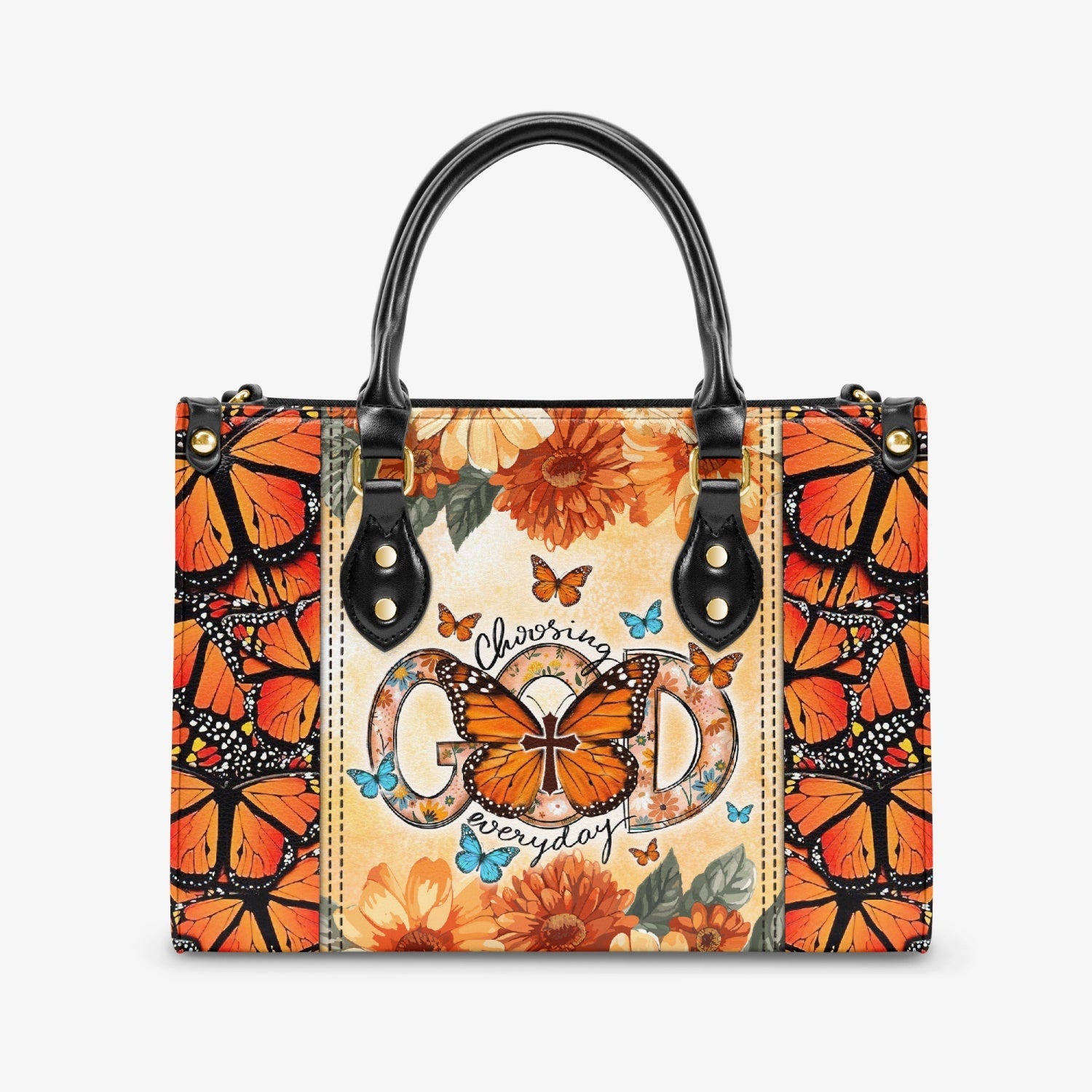 Choosing God Everyday Butterfly Leather Handbag - Tlno0404241