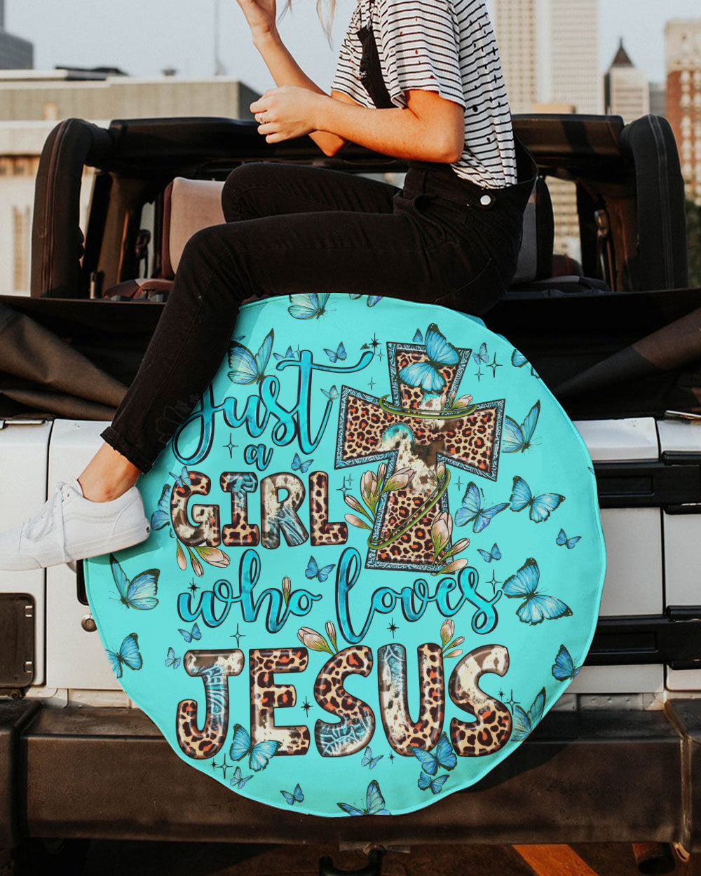 Just A Girl Who Loves Jesus Automotive - Ty0707236