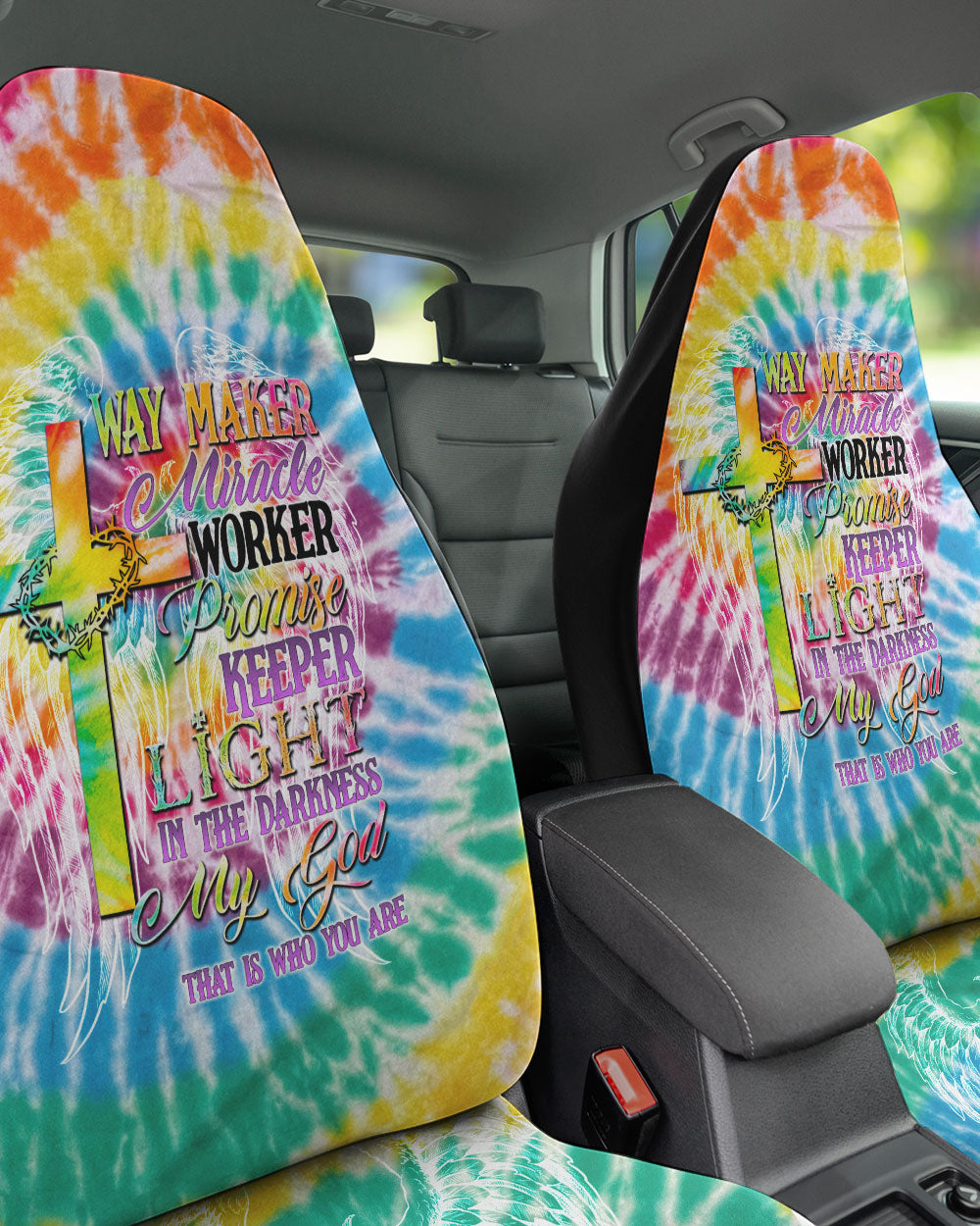 Promise Keeper Light In The Darkness Tie Dye Automotive - Tytd2606232