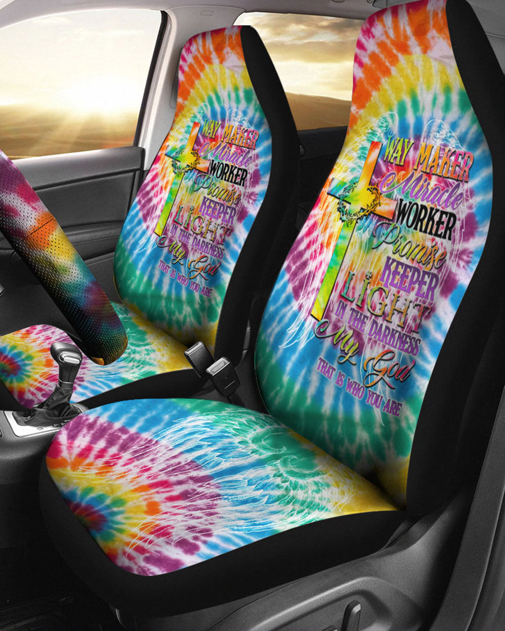 Promise Keeper Light In The Darkness Tie Dye Automotive - Tytd2606232