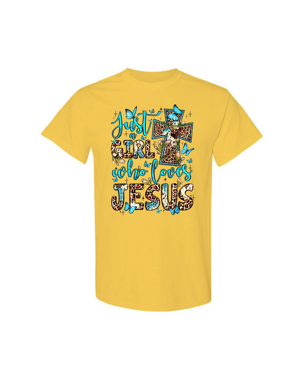 Just A Girl Who Loves Jesus Cotton Shirt - Ty0707231