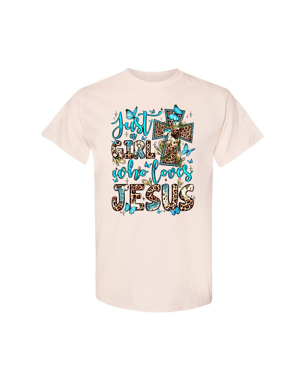 Just A Girl Who Loves Jesus Cotton Shirt - Ty0707231