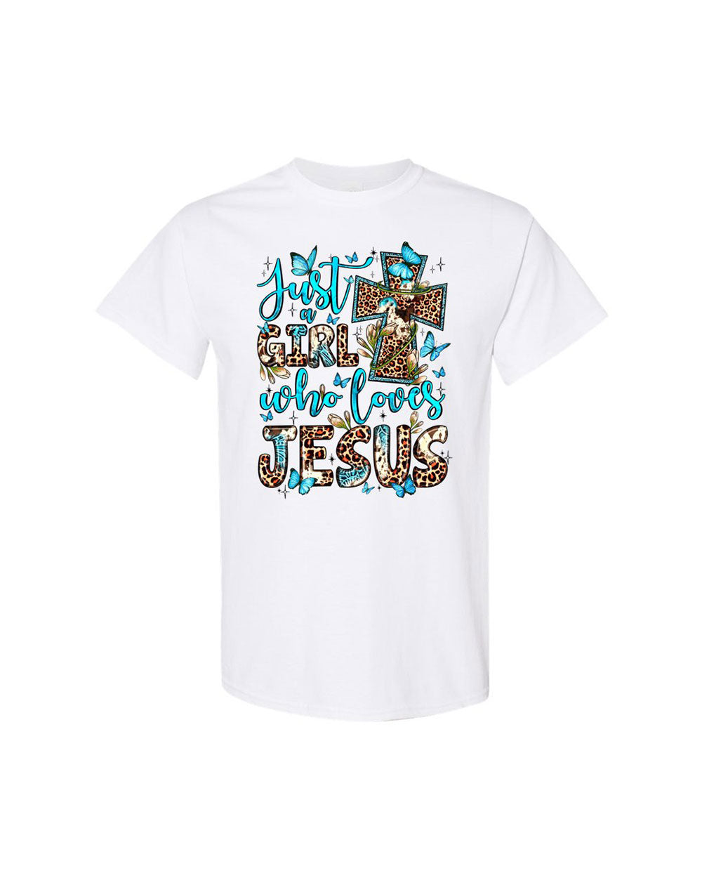 Just A Girl Who Loves Jesus Cotton Shirt - Ty0707231