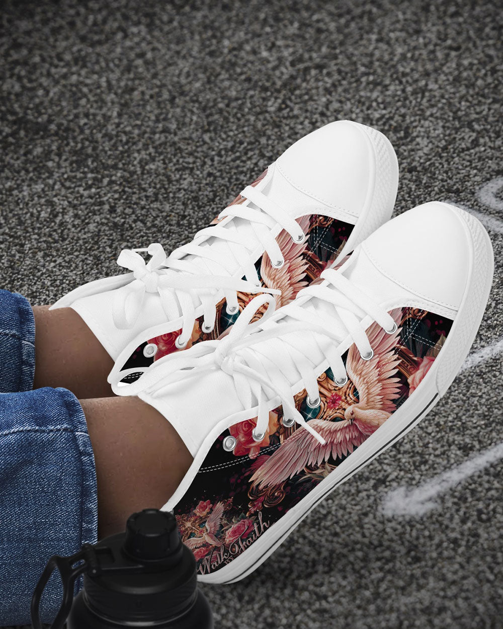 Walk By Faith Not By Sight High Top Canvas Shoes - Ty0207232
