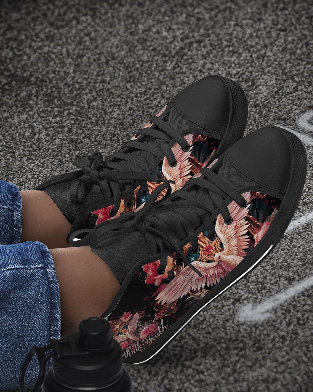 Walk By Faith Not By Sight High Top Canvas Shoes - Ty0207232