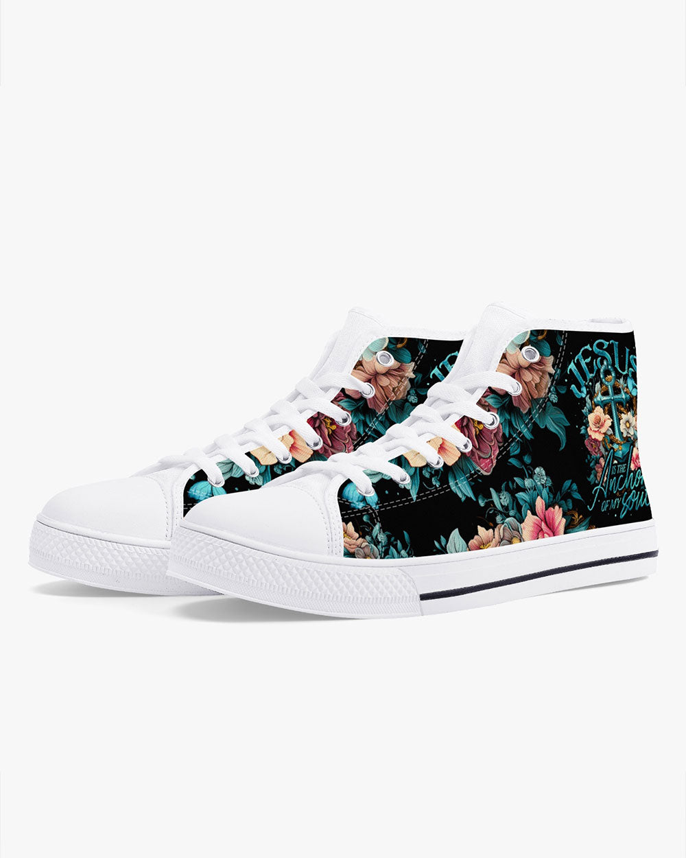 Jesus Is The Anchor Of My Soul High Top Canvas Shoes - Ty3006234