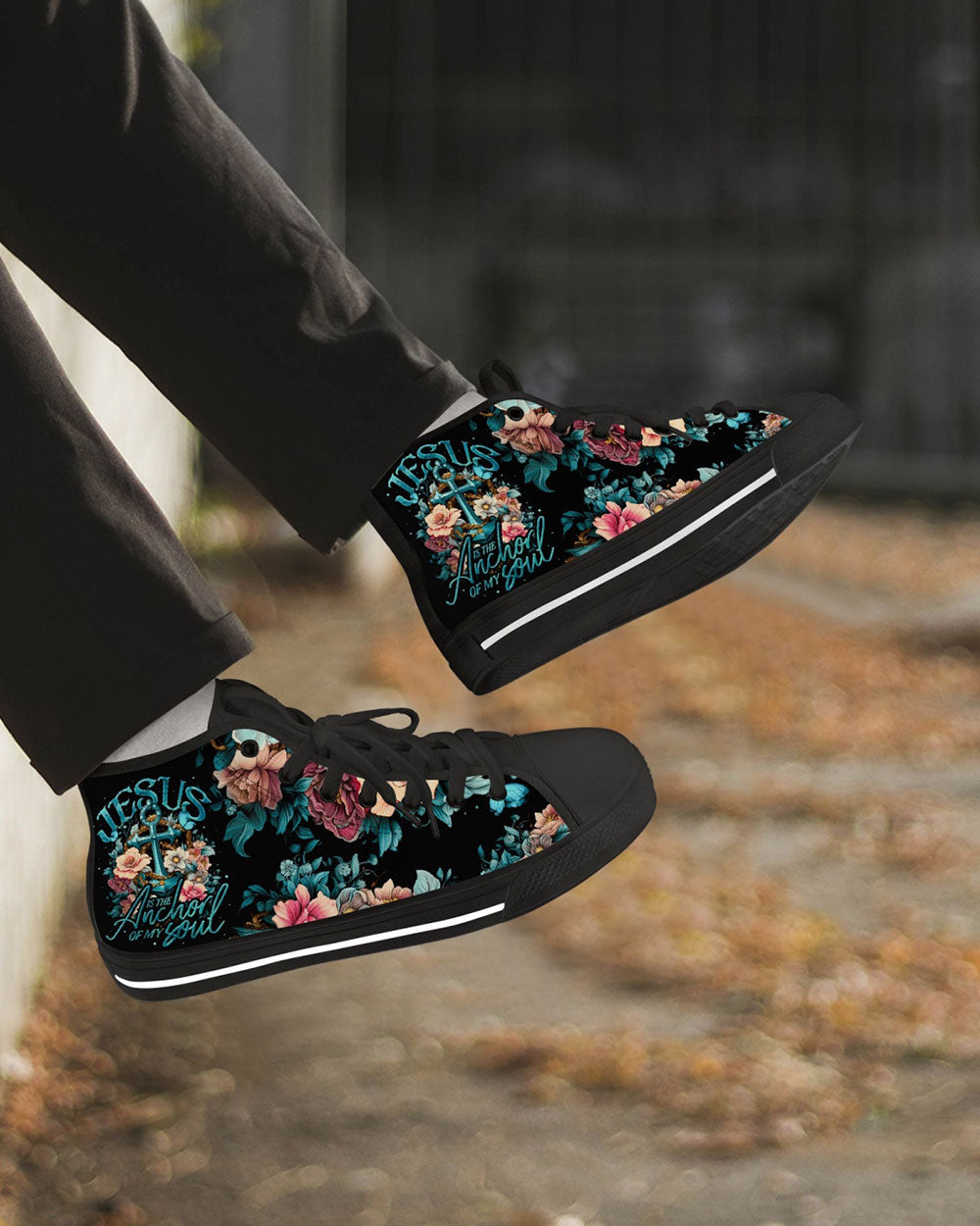 Jesus Is The Anchor Of My Soul High Top Canvas Shoes - Ty3006234