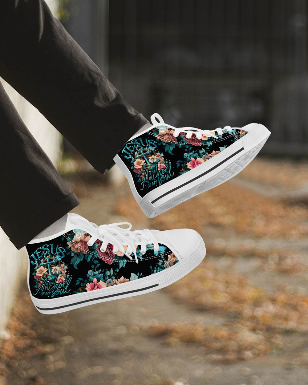 Jesus Is The Anchor Of My Soul High Top Canvas Shoes - Ty3006234