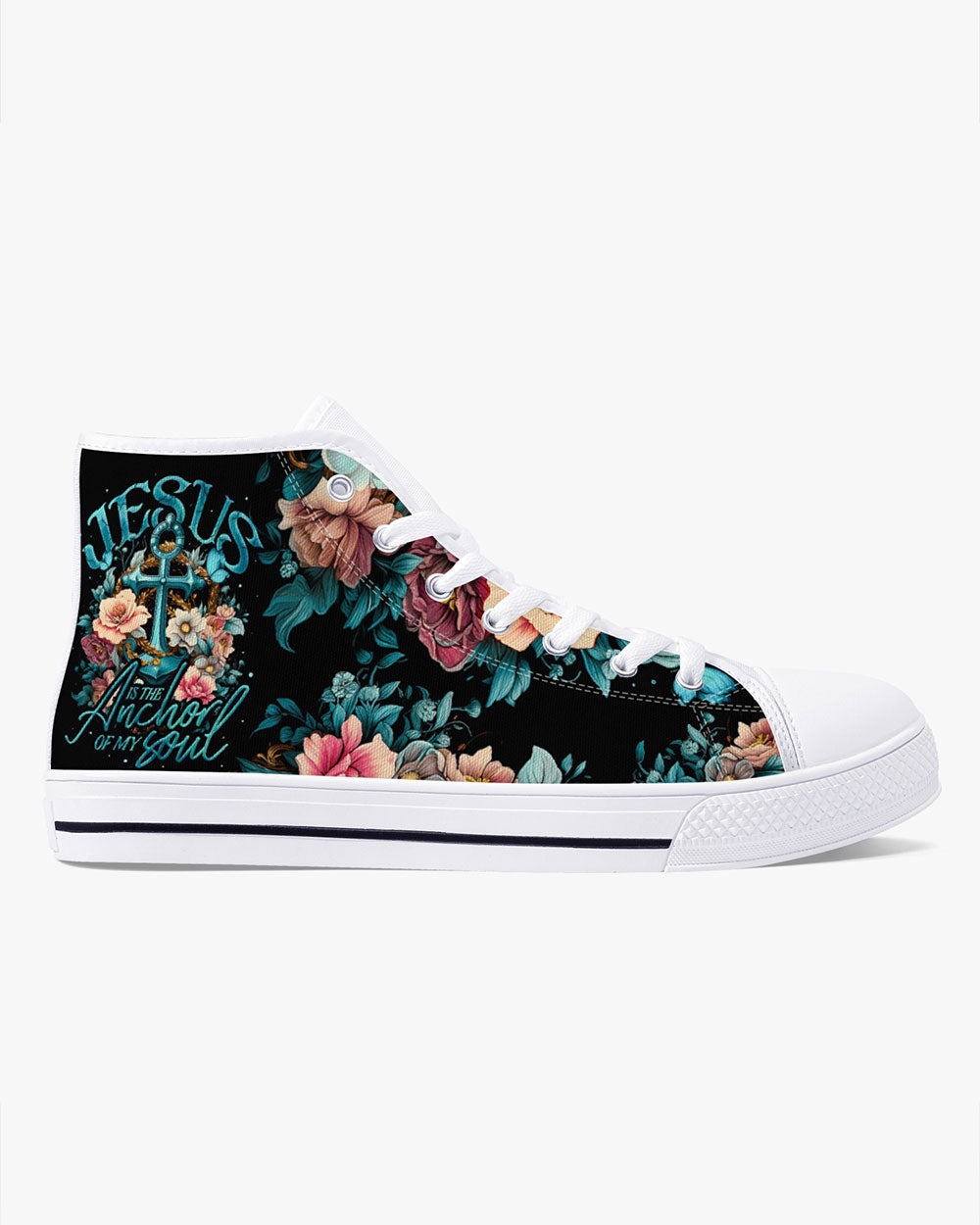 Jesus Is The Anchor Of My Soul High Top Canvas Shoes - Ty3006234
