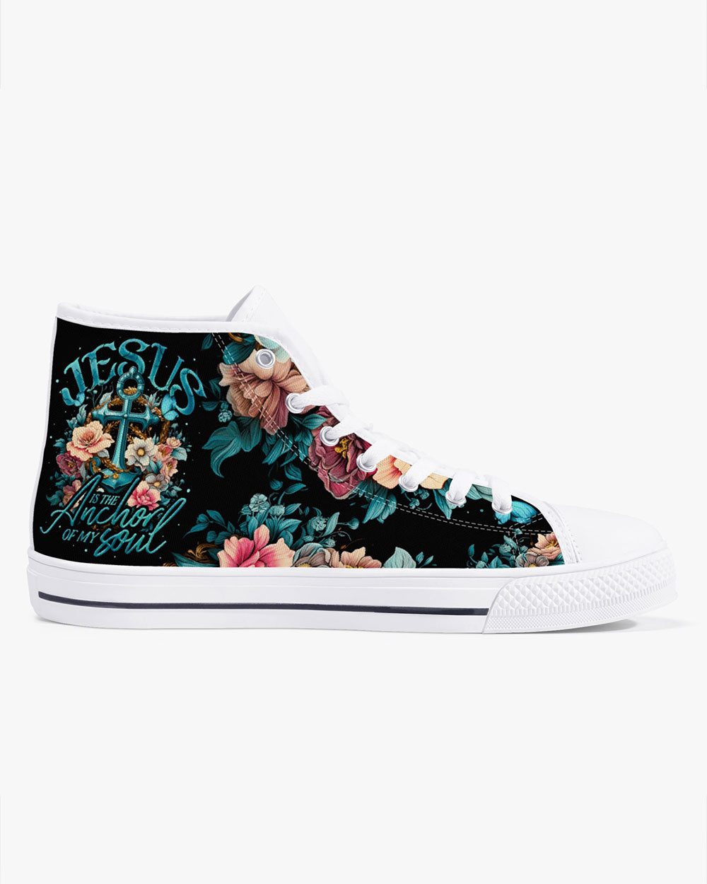 Jesus Is The Anchor Of My Soul High Top Canvas Shoes - Ty3006234
