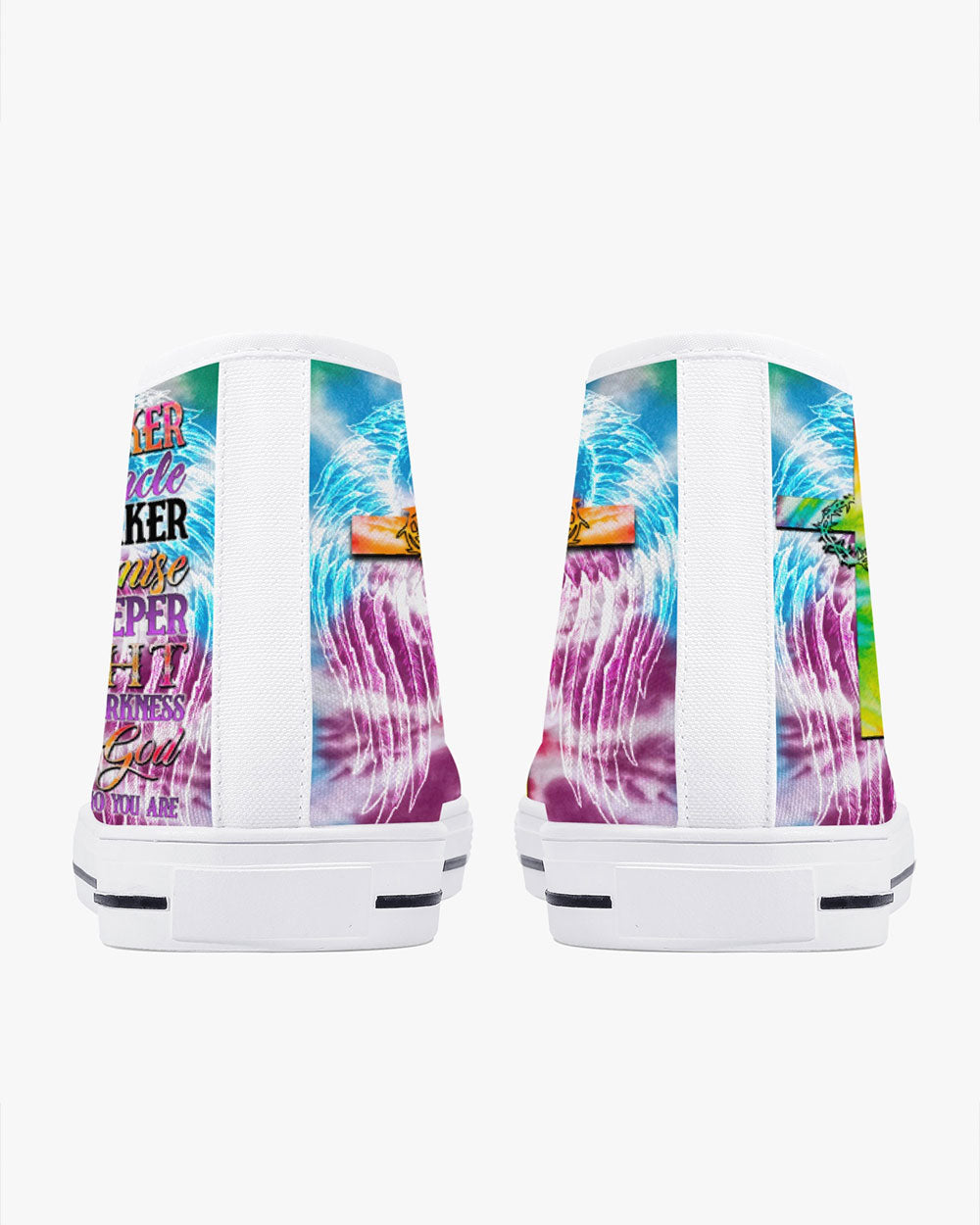 Promise Keeper Light In The Darkness Tie Dye High Top Canvas Shoes - Tytd2606232
