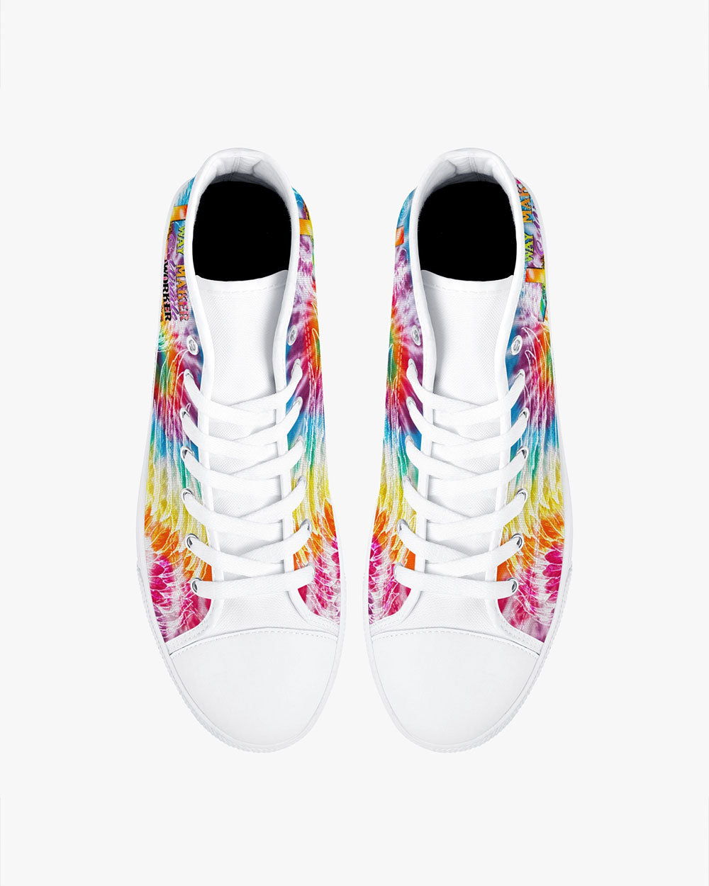 Promise Keeper Light In The Darkness Tie Dye High Top Canvas Shoes - Tytd2606232