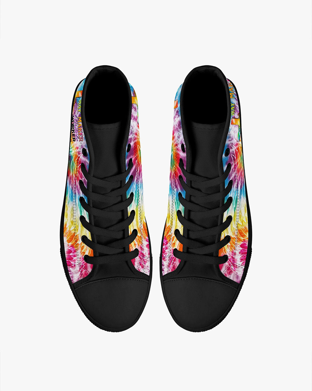 Promise Keeper Light In The Darkness Tie Dye High Top Canvas Shoes - Tytd2606232