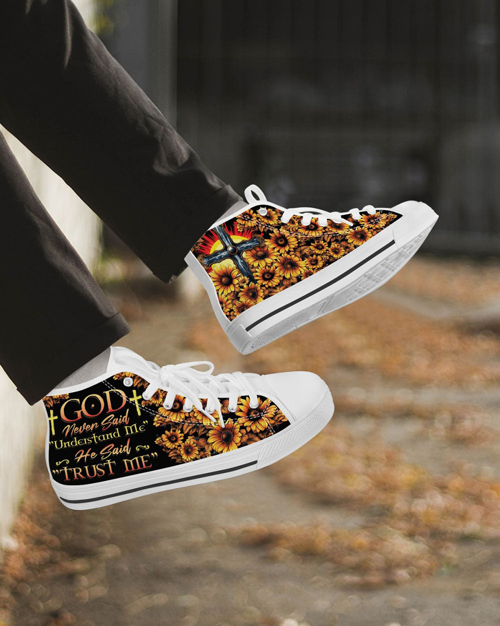 God Never Said Understand Me High Top Canvas Shoes - Tytd2806232