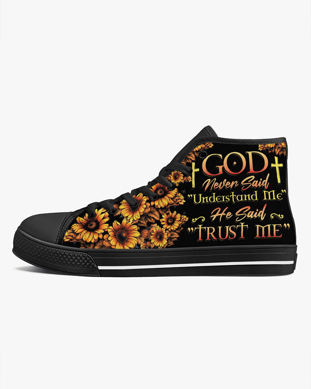 God Never Said Understand Me High Top Canvas Shoes - Tytd2806232