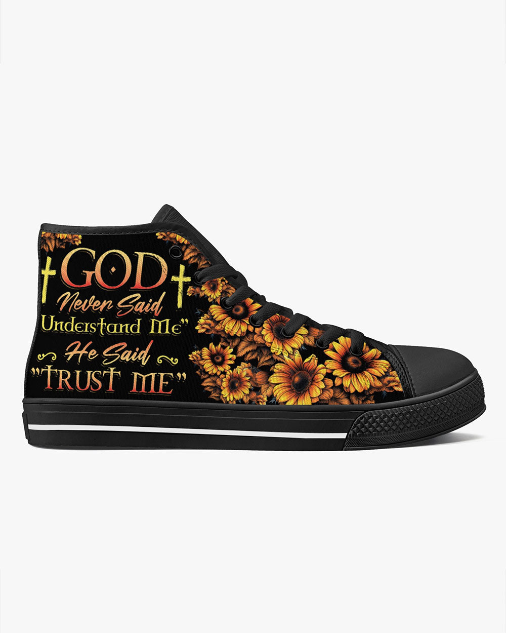 God Never Said Understand Me High Top Canvas Shoes - Tytd2806232