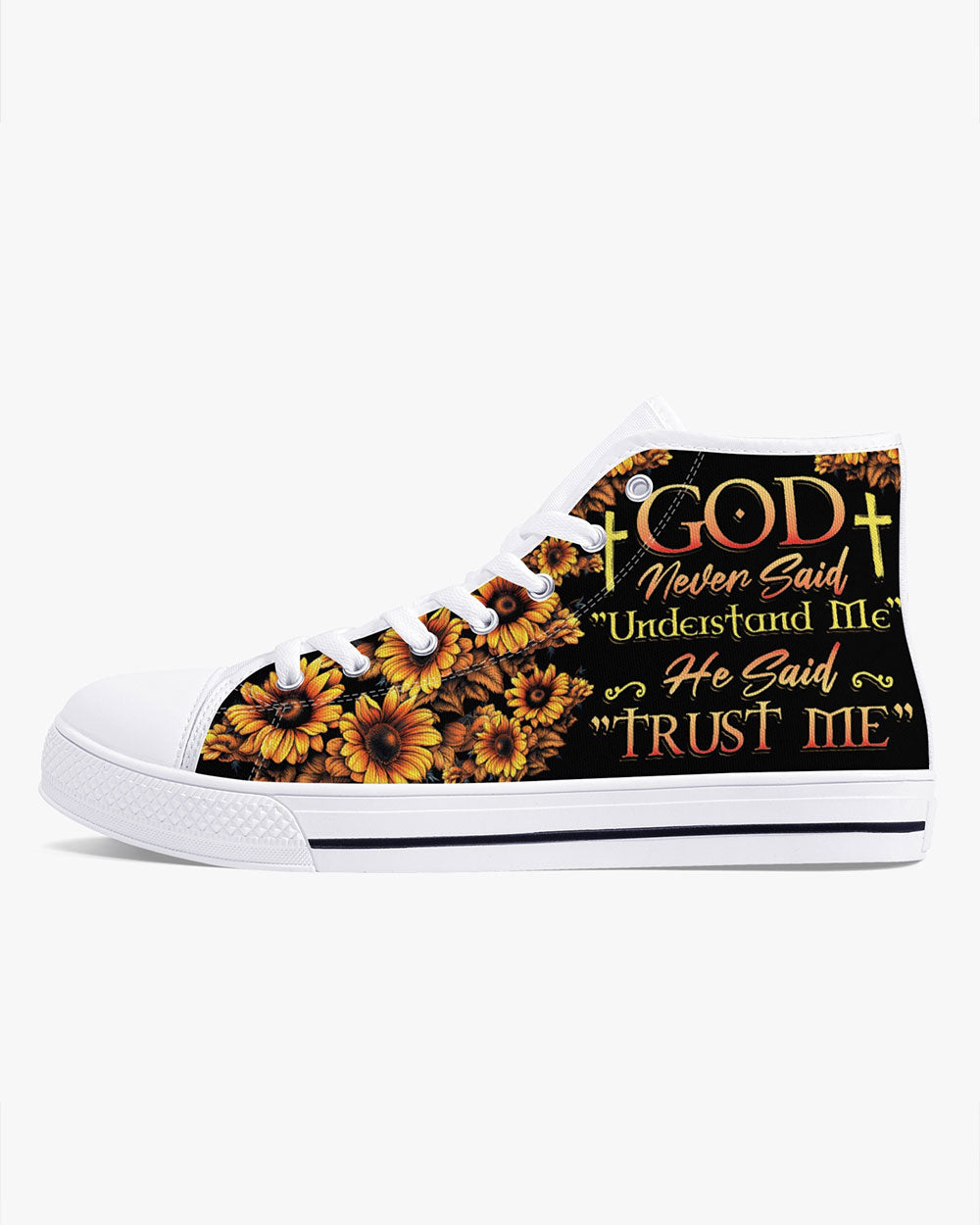 God Never Said Understand Me High Top Canvas Shoes - Tytd2806232