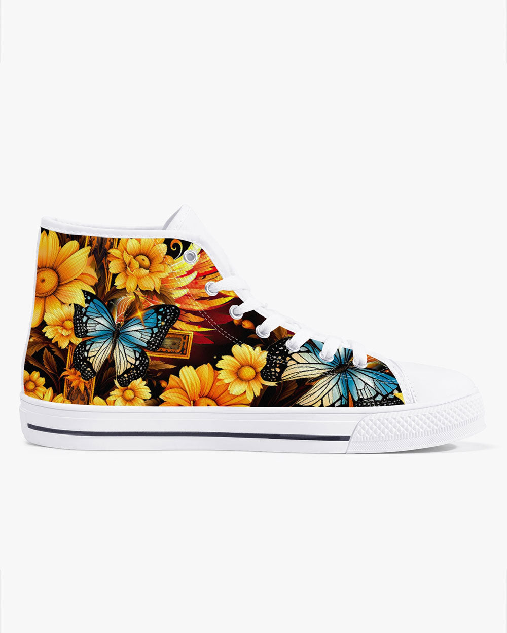 Faith Doesn't Make Things Easy High Top Canvas Shoes - Tytm2706231